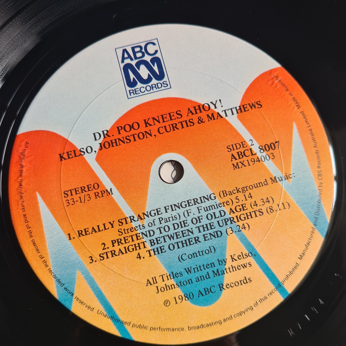 Dr Poo – Knees Ahoy! - 1980 - Vinyl Record LP (near mint) - Sound Hound Records