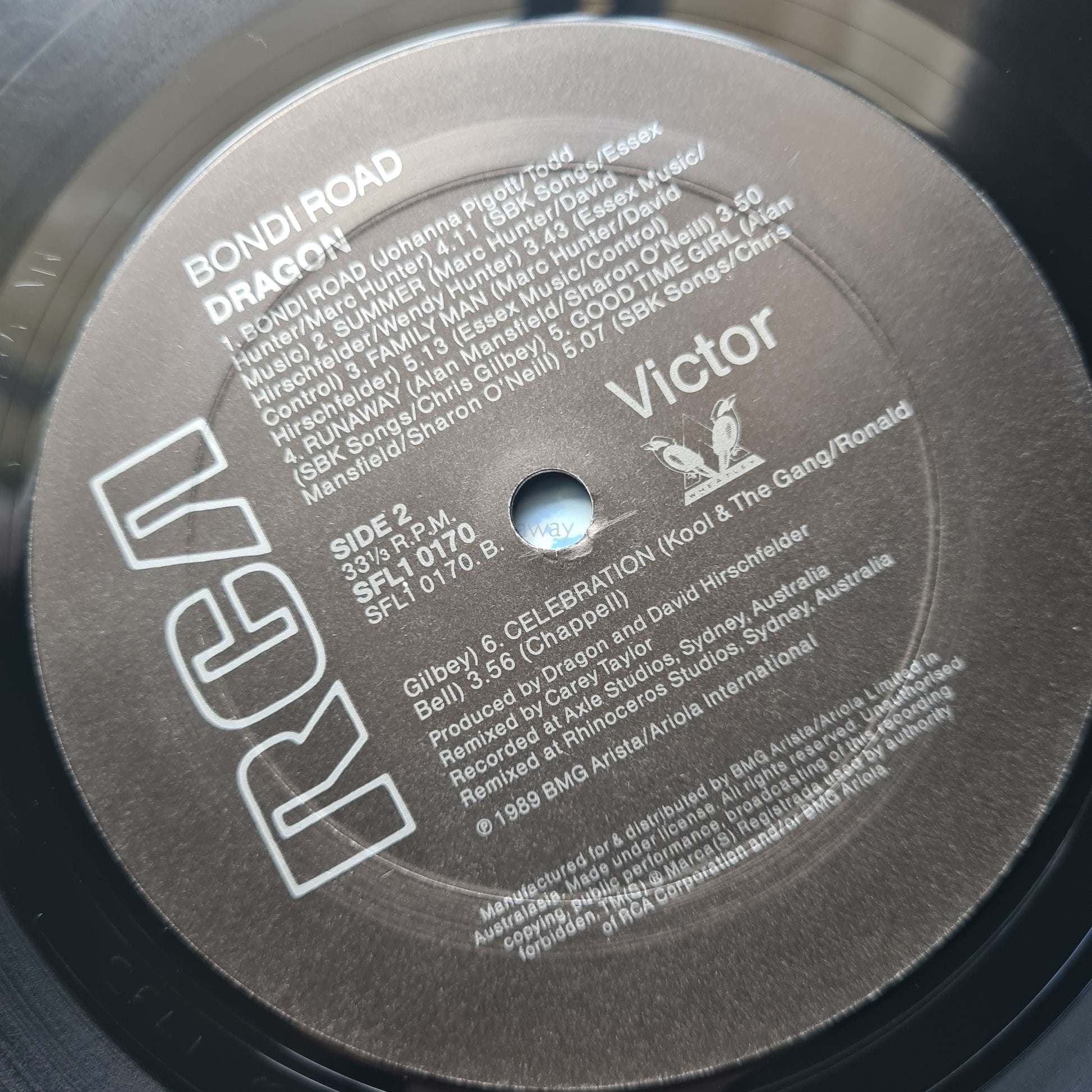 Dragon – Bondi Road - 1989 - Vinyl Record LP - Sound Hound Records