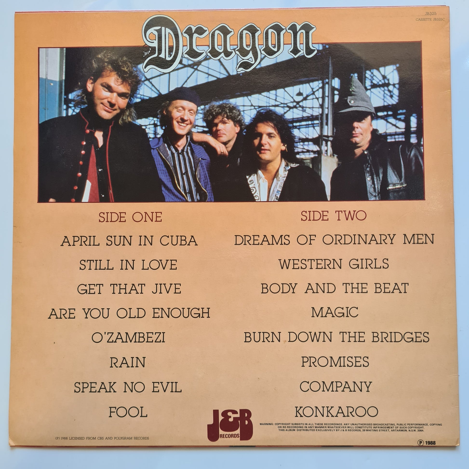 Dragon –  So Far: Their Classic Collection - 1988 - Vinyl Record LP (near mint) RARE - Sound Hound Records