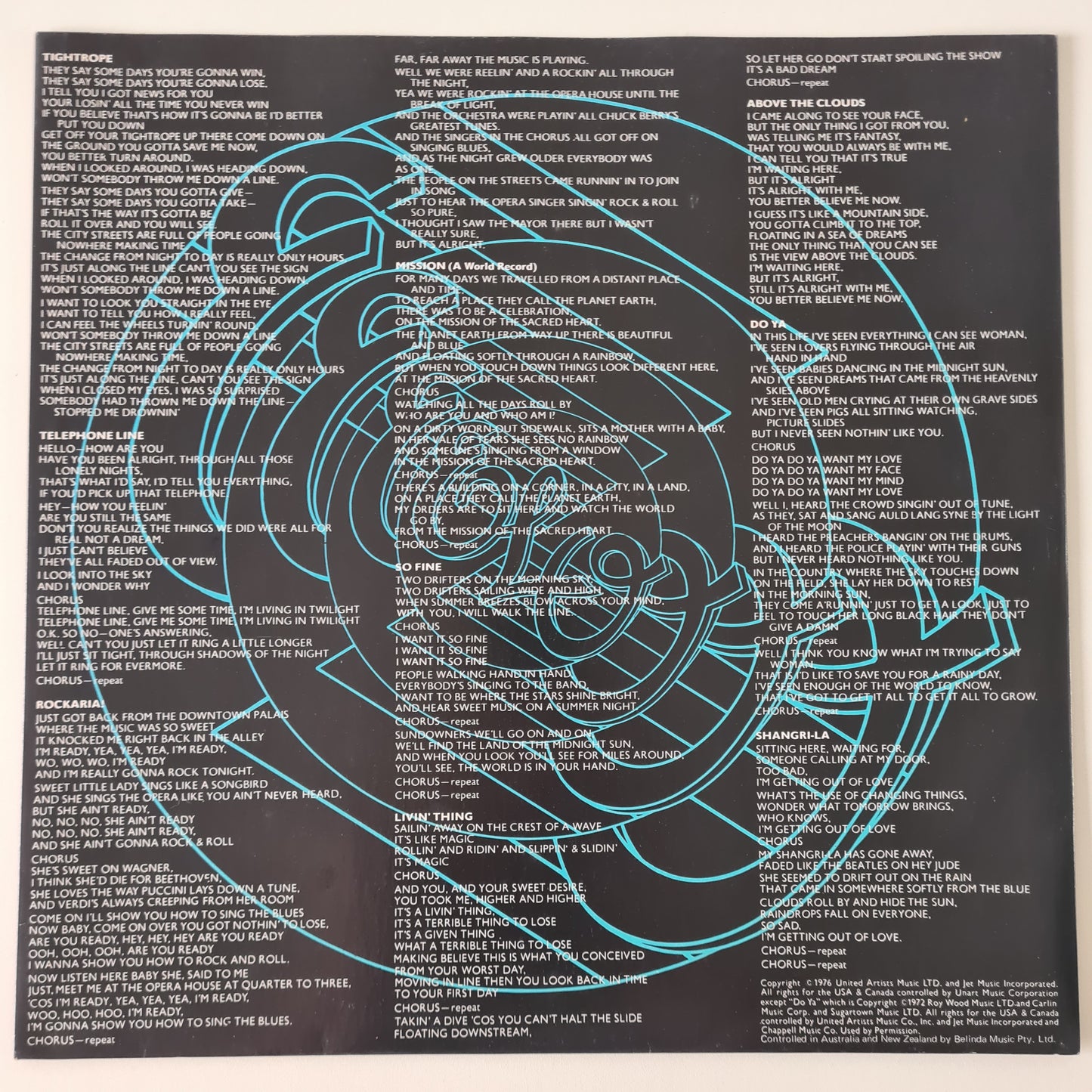 ELO – New World Record - 1976 - Vinyl Record LP - Sound Hound Records
