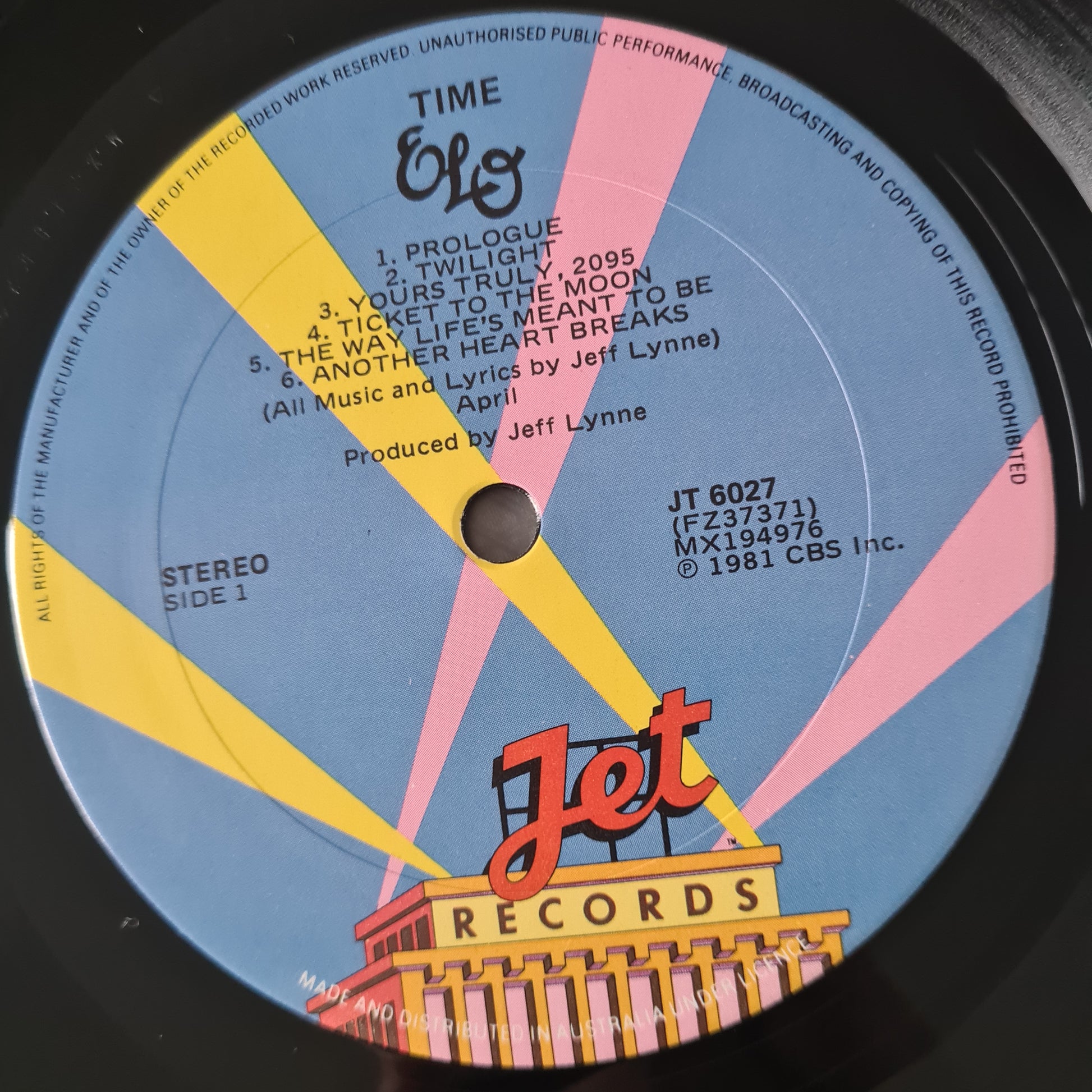 ELO – Time - 1981 - Vinyl Record LP - Sound Hound Records