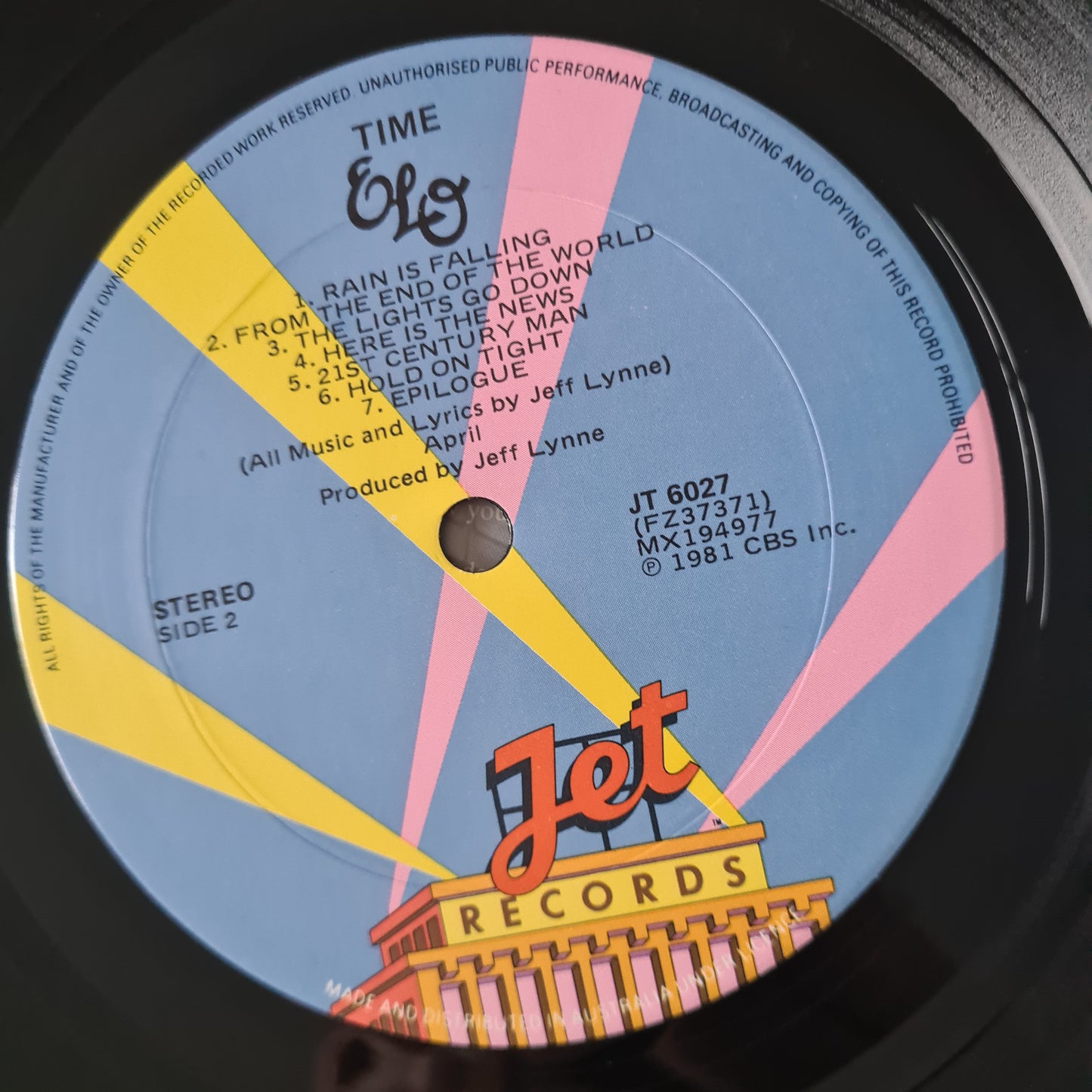 ELO – Time - 1981 - Vinyl Record LP - Sound Hound Records