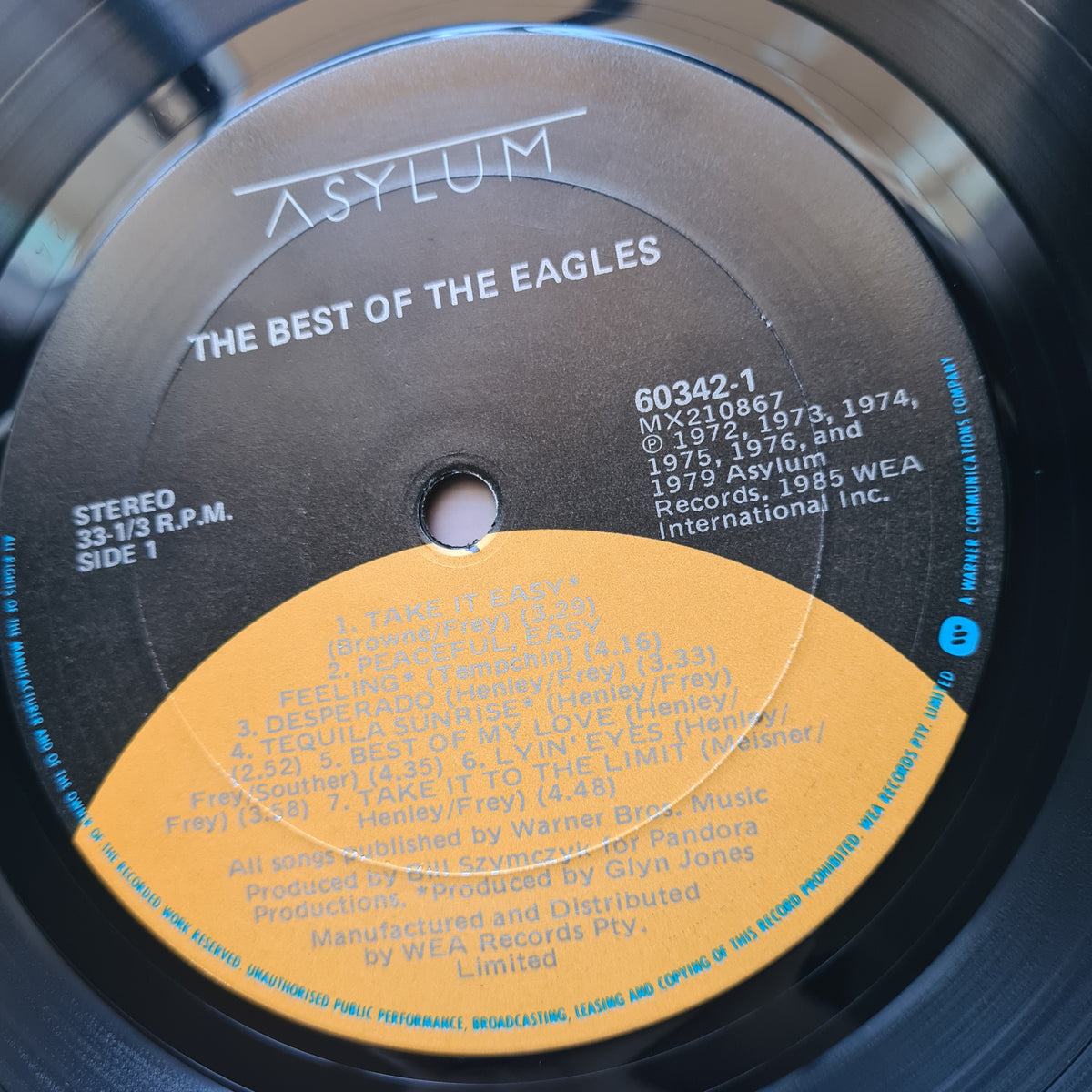 Eagles – The Best Of Eagles - 1985 - Vinyl Record LP - Sound Hound Records
