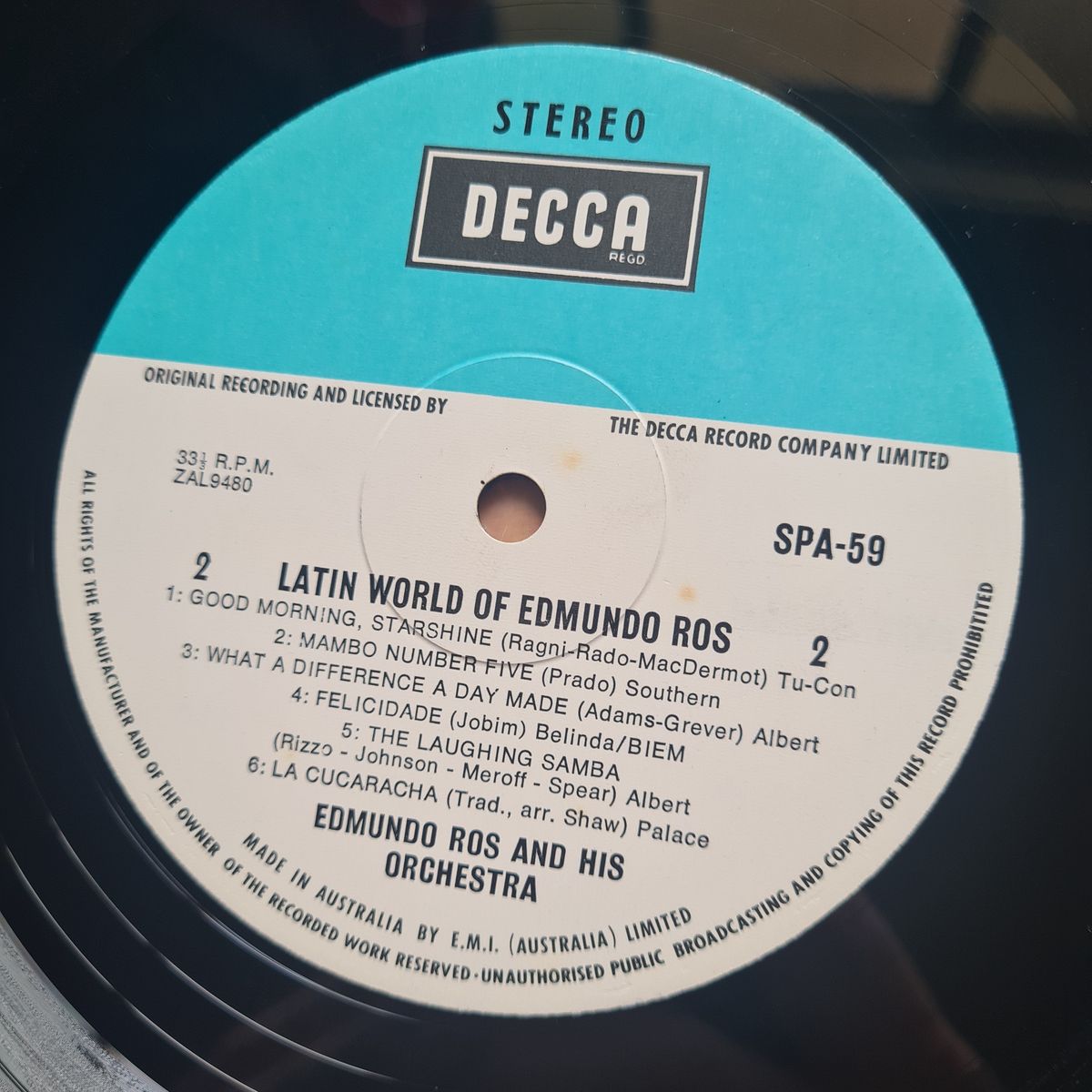 Edmundo Ros & His Orchestra – The Latin World Of Edmundo Ros - 1970 - Vinyl Record LP