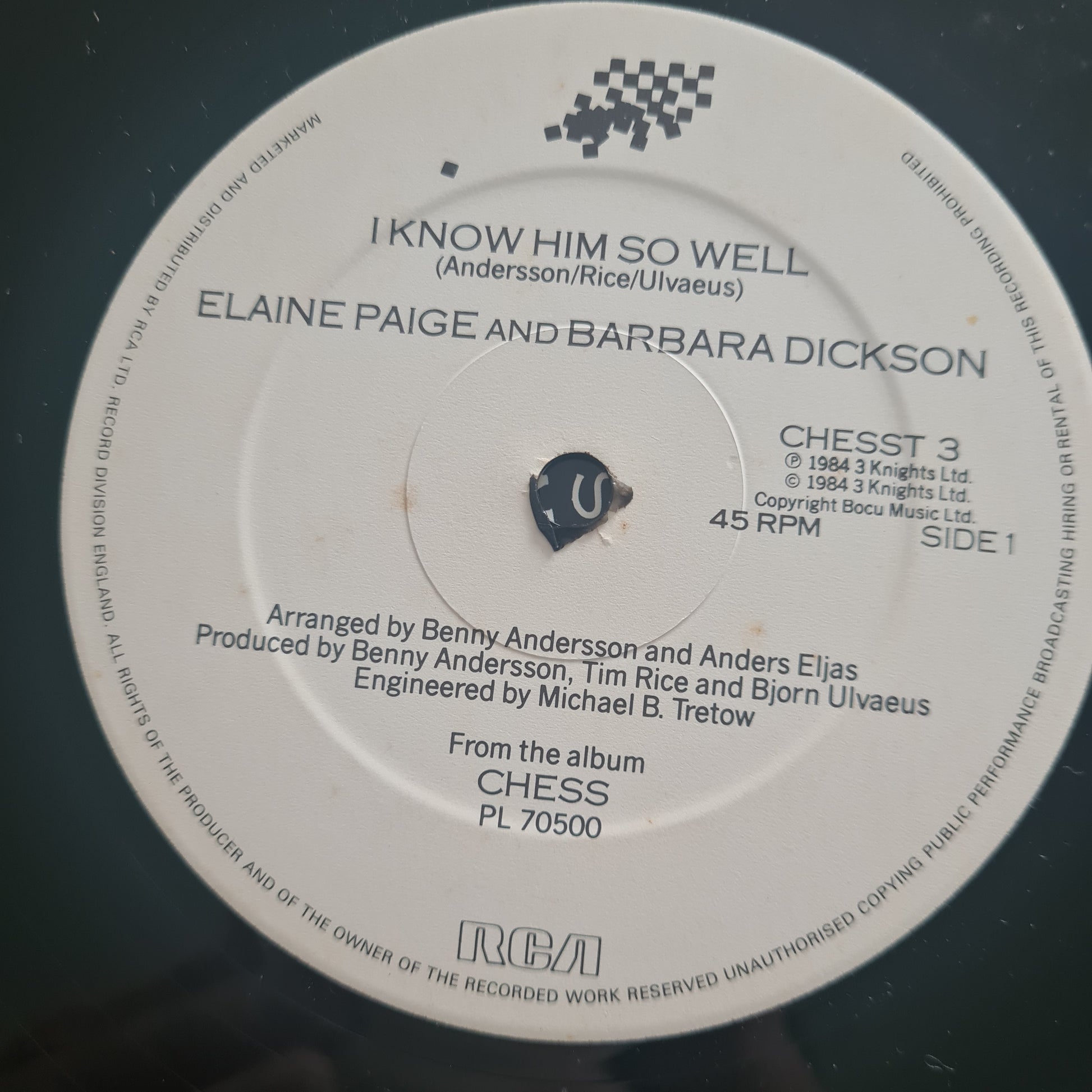 Elaine Paige & Barbara Dickson – I Know Him So Well - 1984 - Vinyl Record 12" Maxi Single - Sound Hound Records