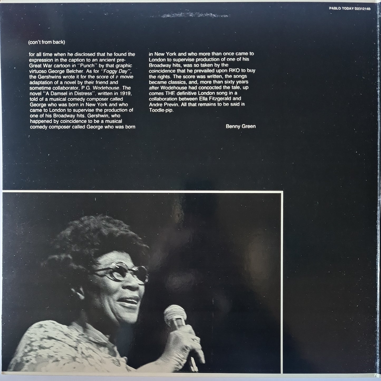 Ella Fitzgerald & Andre Previn – Nice Work If You Can Get It - Ella Fitzgerald And Andre Previn Do Gershwin - 1983 Pressing - Vinyl Record LP - Sound Hound Records