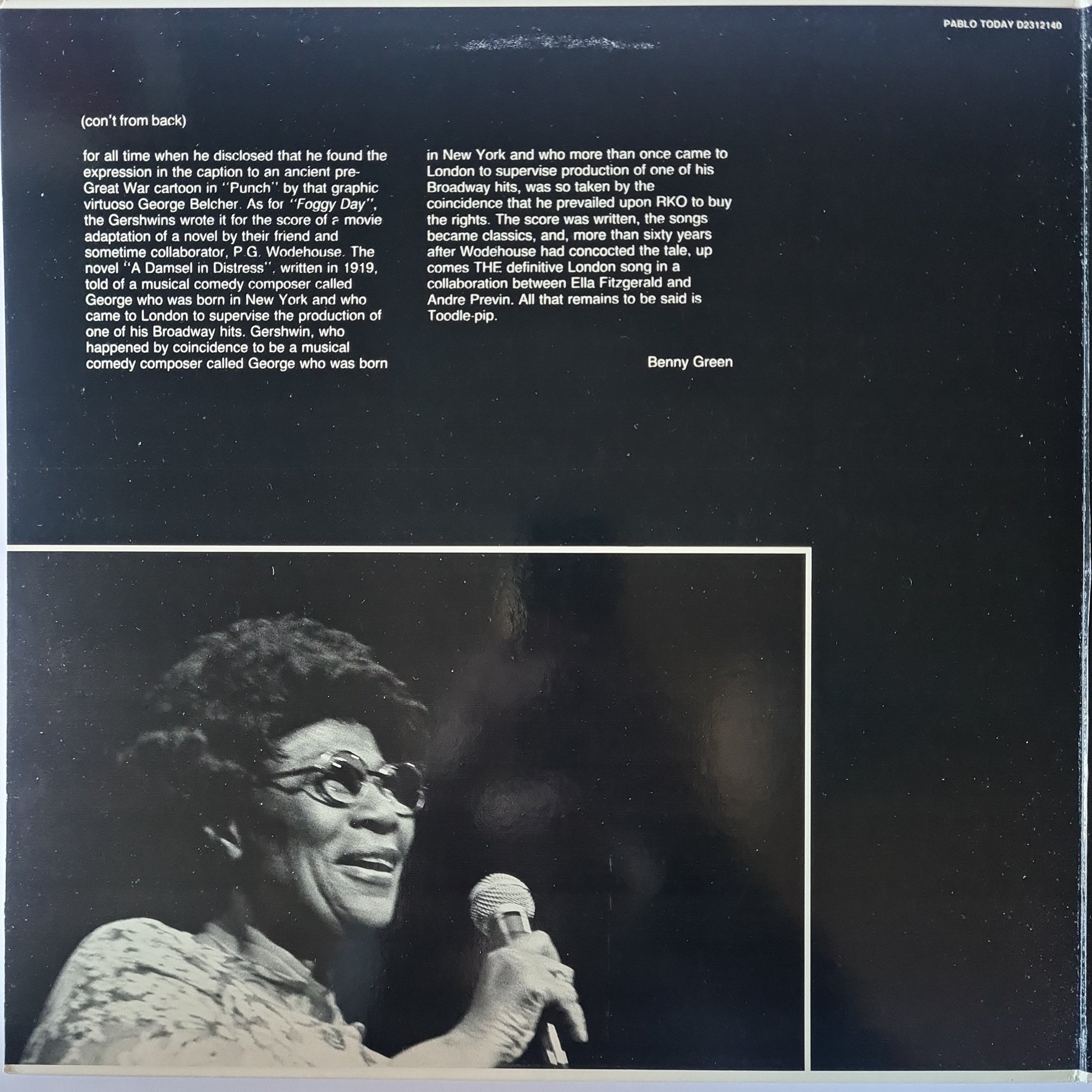 Ella Fitzgerald & Andre Previn – Nice Work If You Can Get It - Ella Fitzgerald And Andre Previn Do Gershwin - 1983 Pressing - Vinyl Record LP - Sound Hound Records