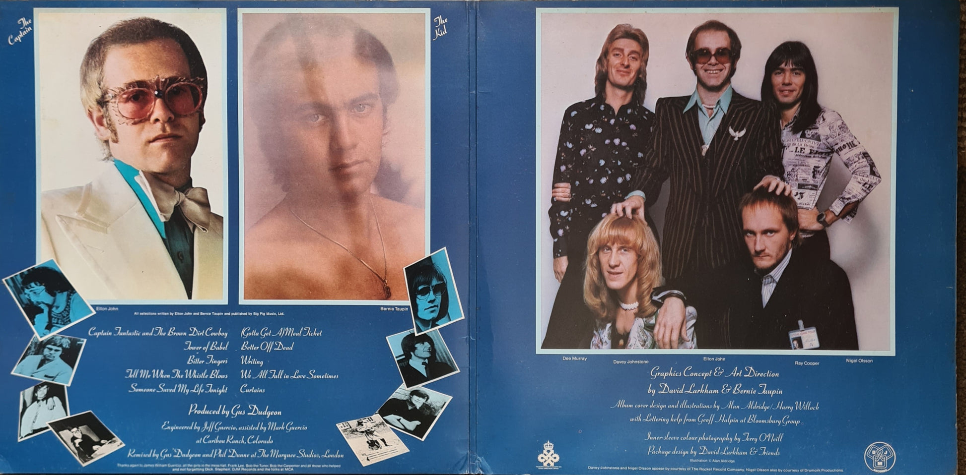Elton John – Captain Fantastic & The Brown Dirt Cowboy - 1975 (First UK Pressing) - Vinyl Record LP  (with booklets) - Sound Hound Records