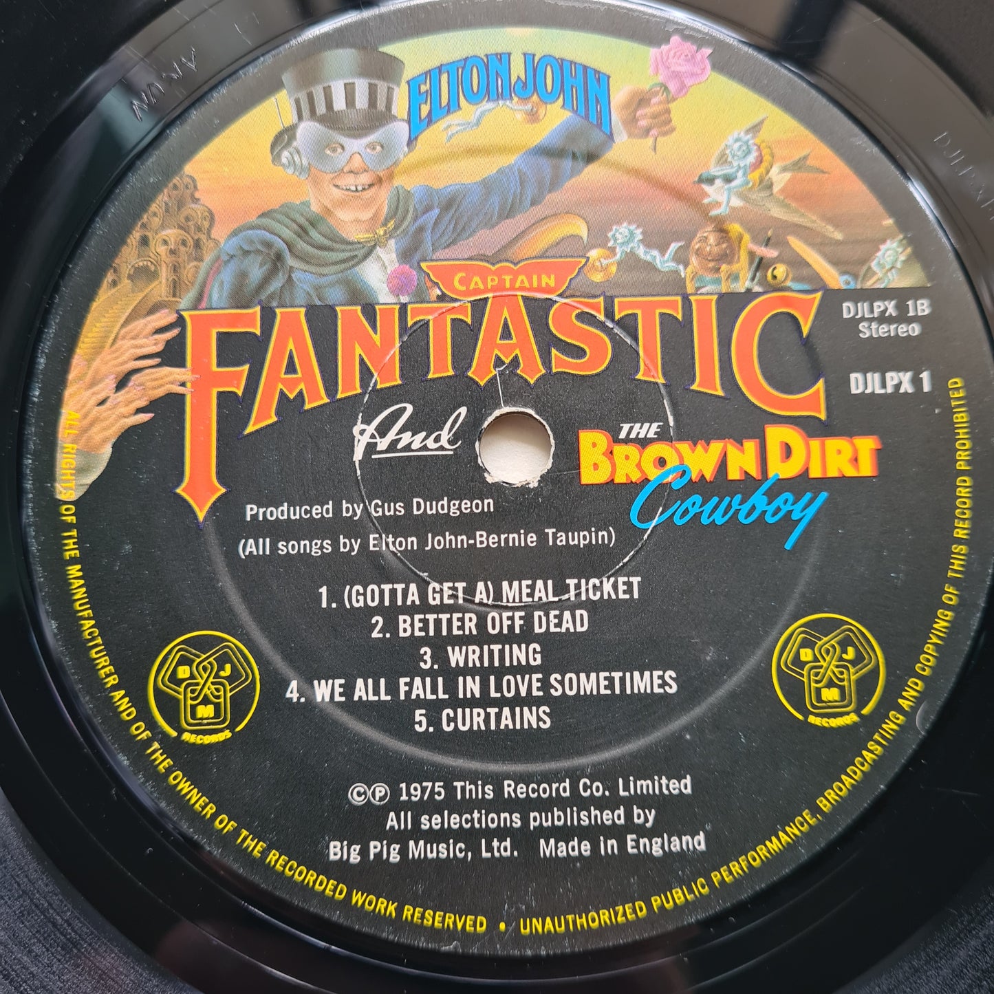 Elton John – Captain Fantastic & The Brown Dirt Cowboy - 1975 (First UK Pressing) - Vinyl Record LP  (with booklets) - Sound Hound Records