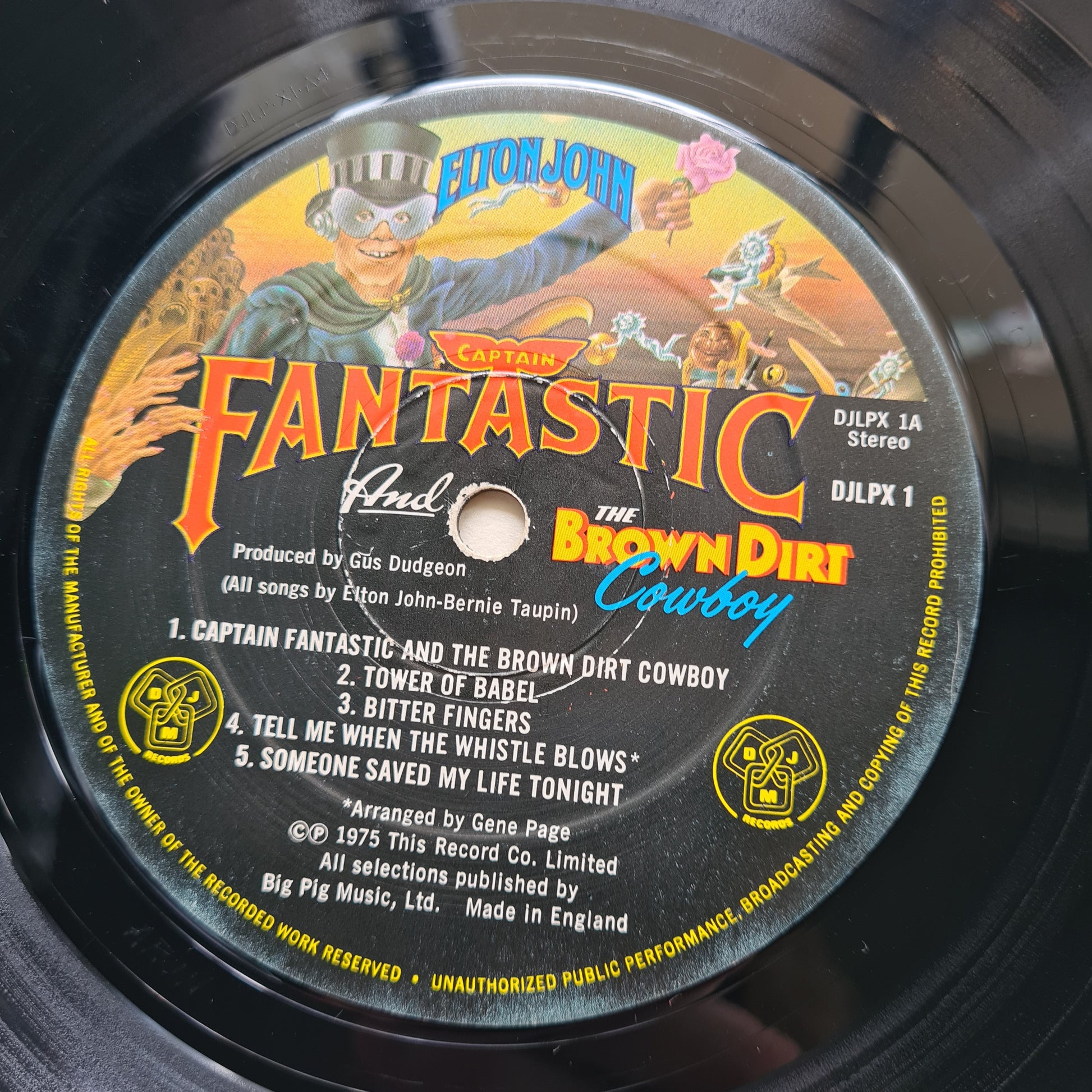 Elton John – Captain Fantastic & The Brown Dirt Cowboy - 1975 (First UK Pressing) - Vinyl Record LP  (with booklets) - Sound Hound Records