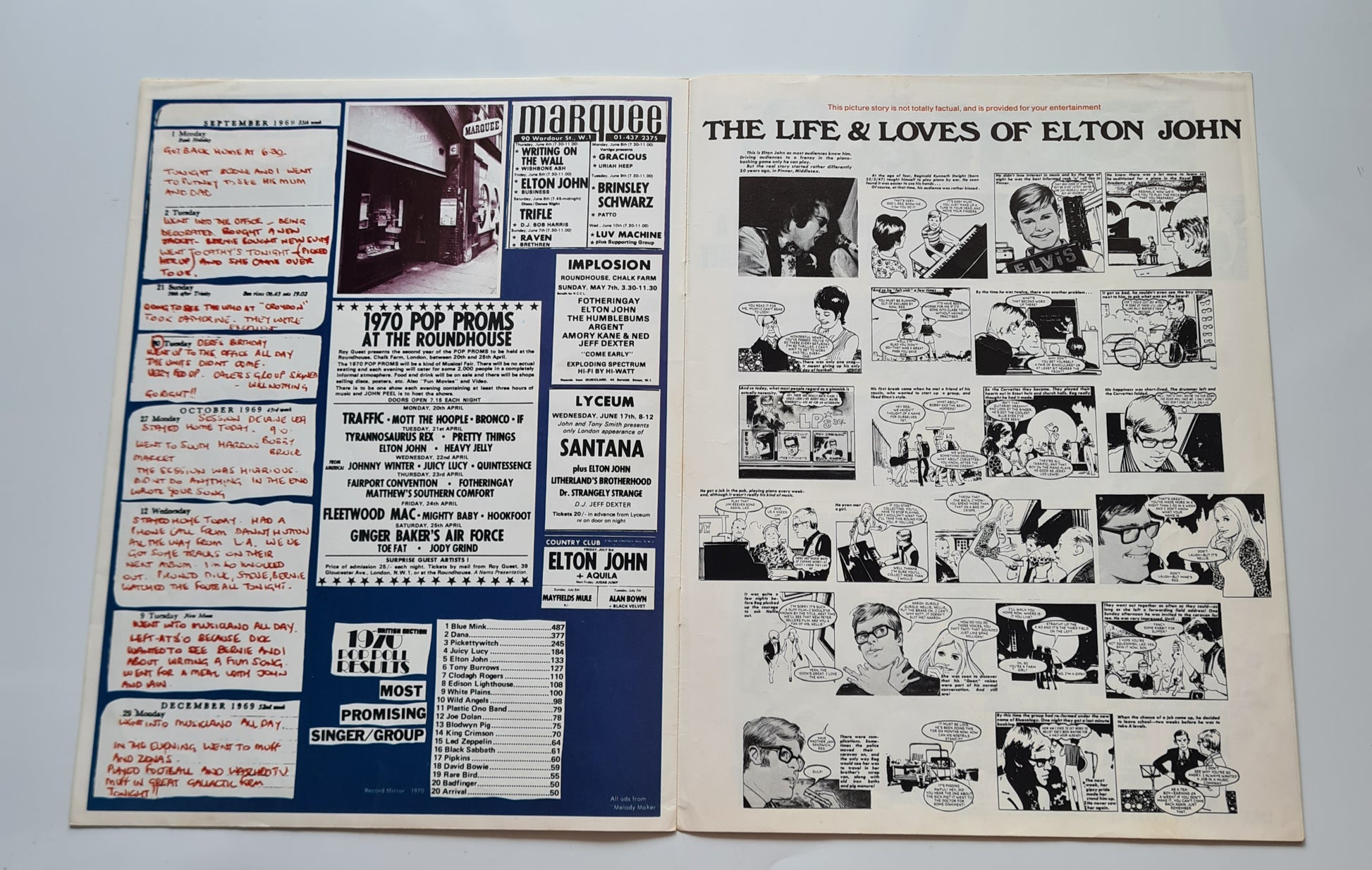 Elton John – Captain Fantastic & The Brown Dirt Cowboy - 1975 (First UK Pressing) - Vinyl Record LP  (with booklets) - Sound Hound Records