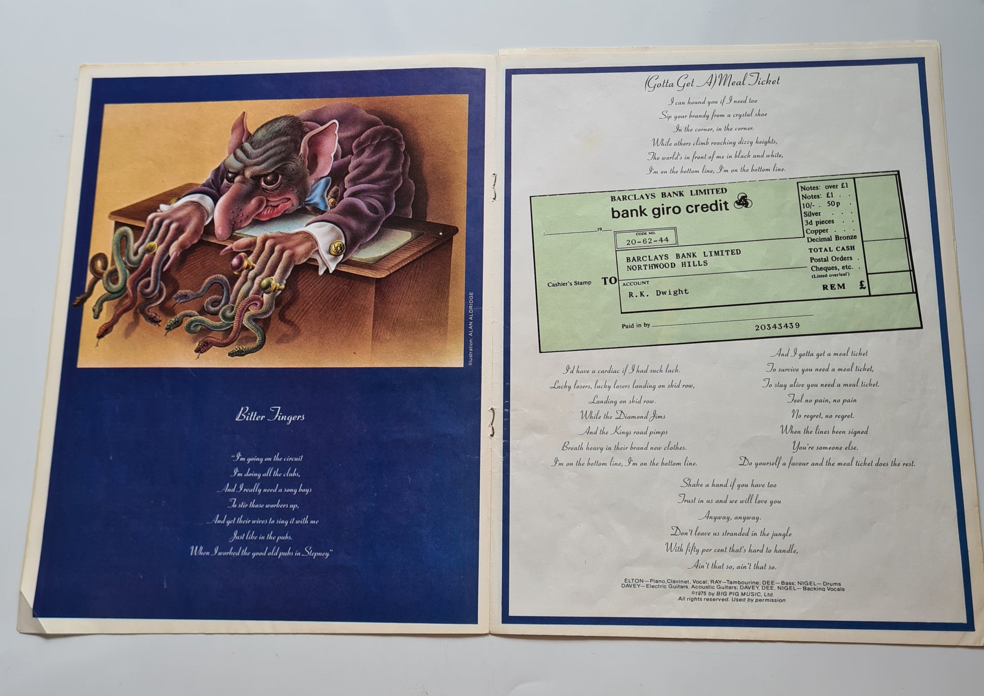 Elton John – Captain Fantastic & The Brown Dirt Cowboy - 1975 (First UK Pressing) - Vinyl Record LP  (with booklets) - Sound Hound Records
