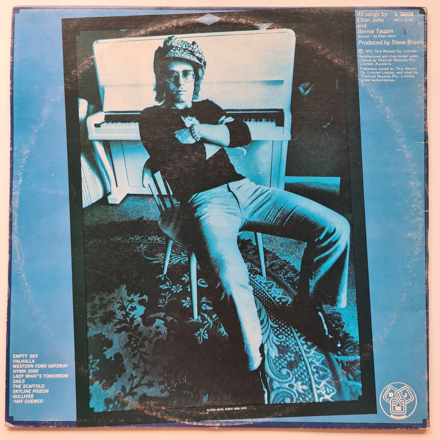 Elton John – Empty Sky - 1969 (1975 Australian Gatefold reissue) - Vinyl Record LP - Sound Hound Records