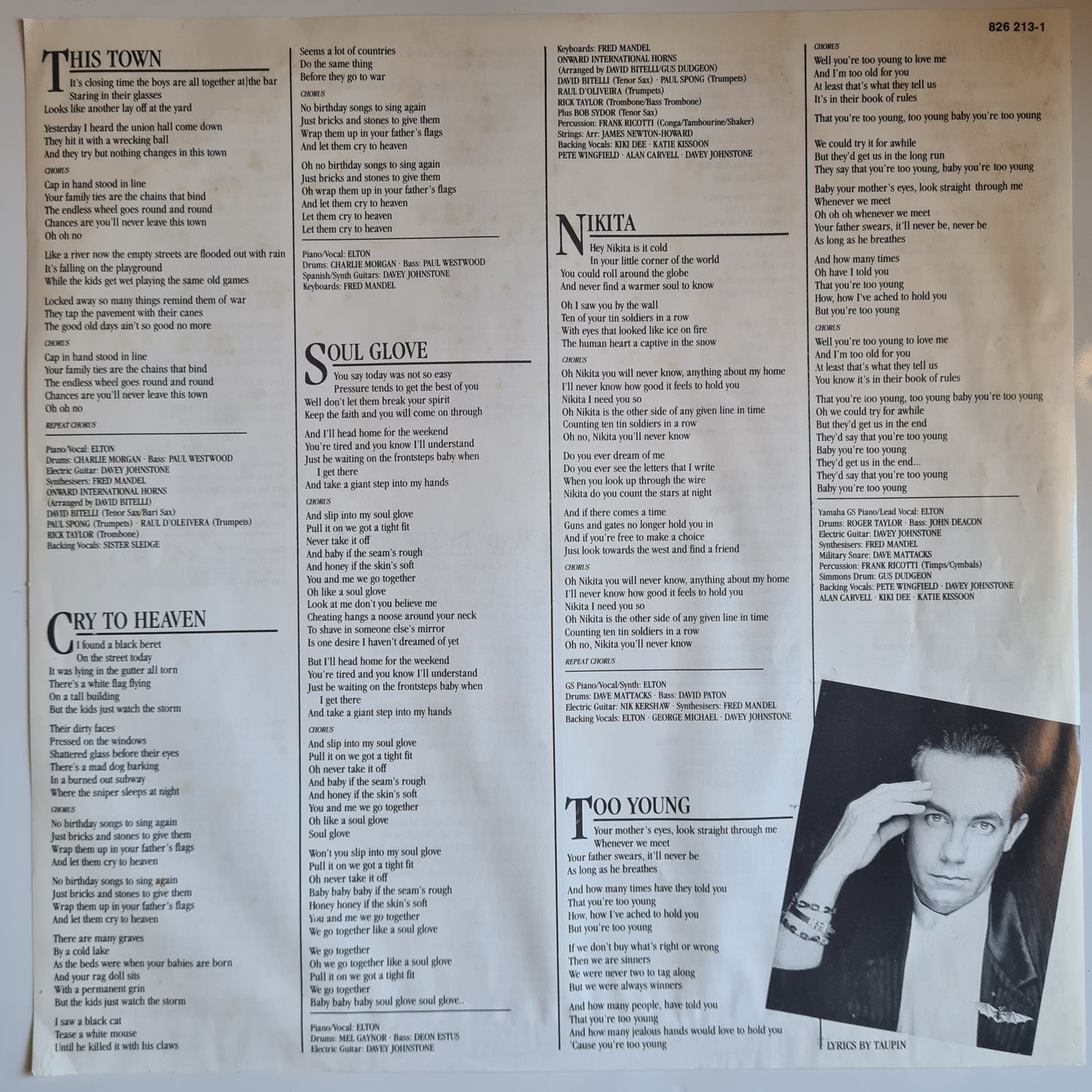 Elton John – Ice On Fire - 1985 - Vinyl Record LP - Sound Hound Records