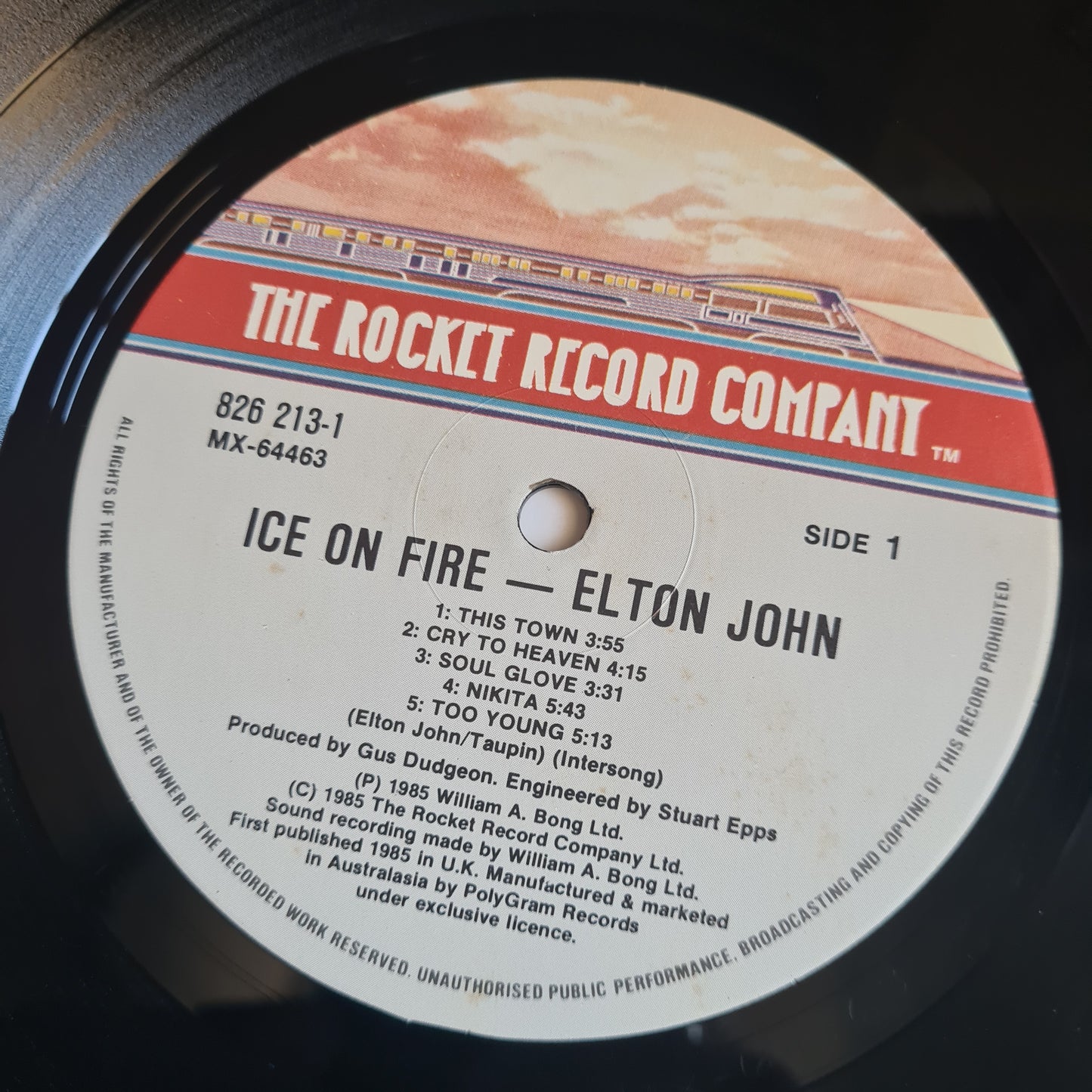 Elton John – Ice On Fire - 1985 - Vinyl Record LP - Sound Hound Records