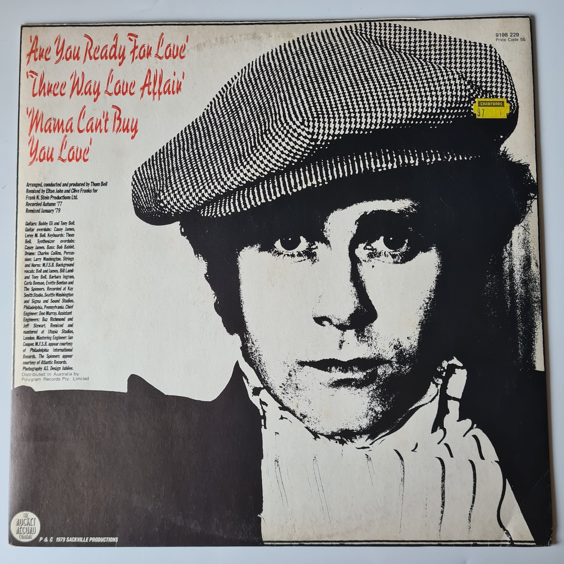 Elton John – The Thom Bell Sessions '77 - 1979 - Vinyl Record 12" Single - Sound Hound Records
