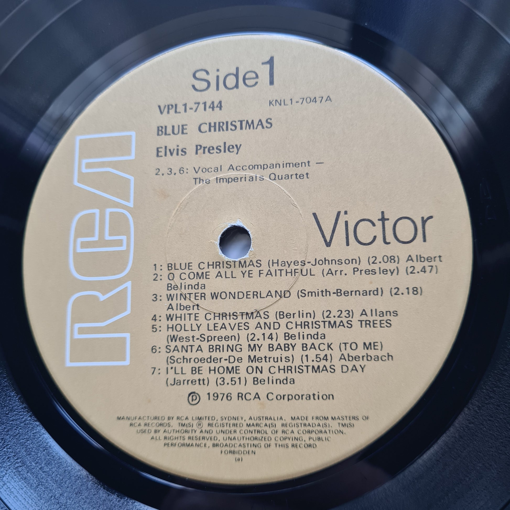 Elvis Presley – Blue Christmas - 1970 (1976 Australian Pressing) - Vinyl Record LP - Sound Hound Records