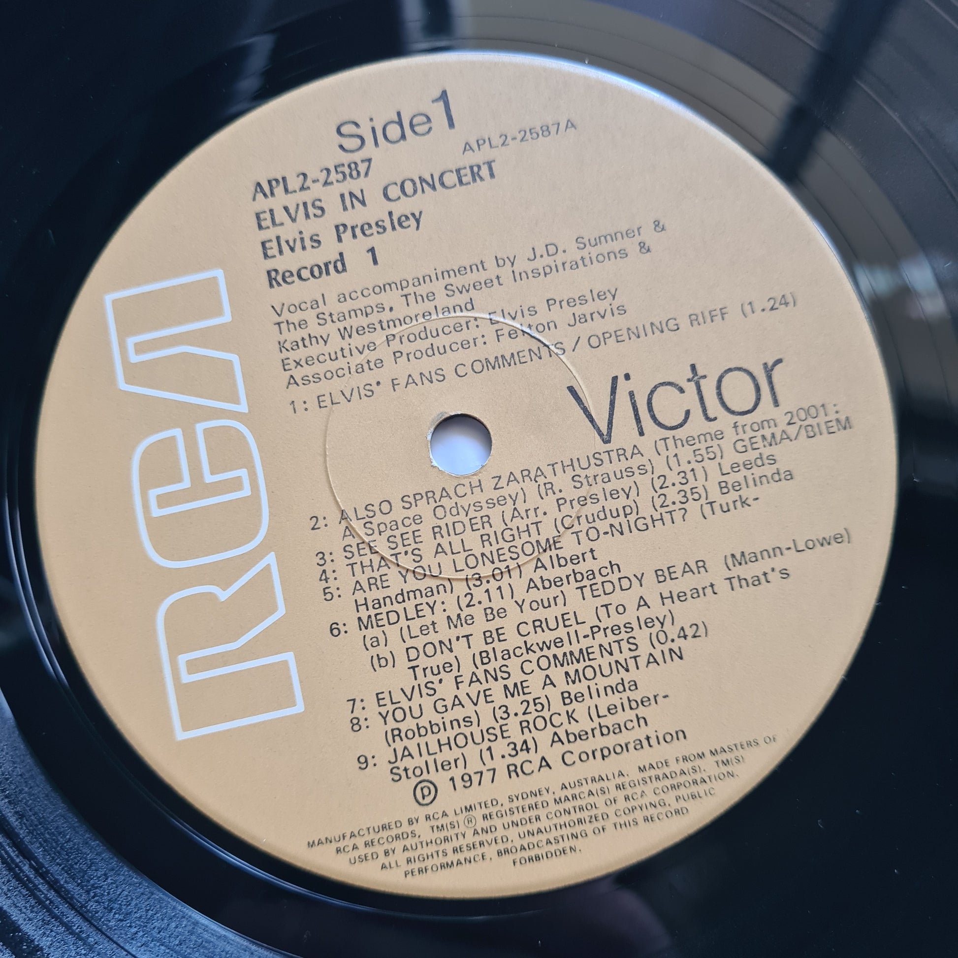 Elvis Presley – Elvis In Concert - 1977 - Vinyl Record 2LP - Sound Hound Records
