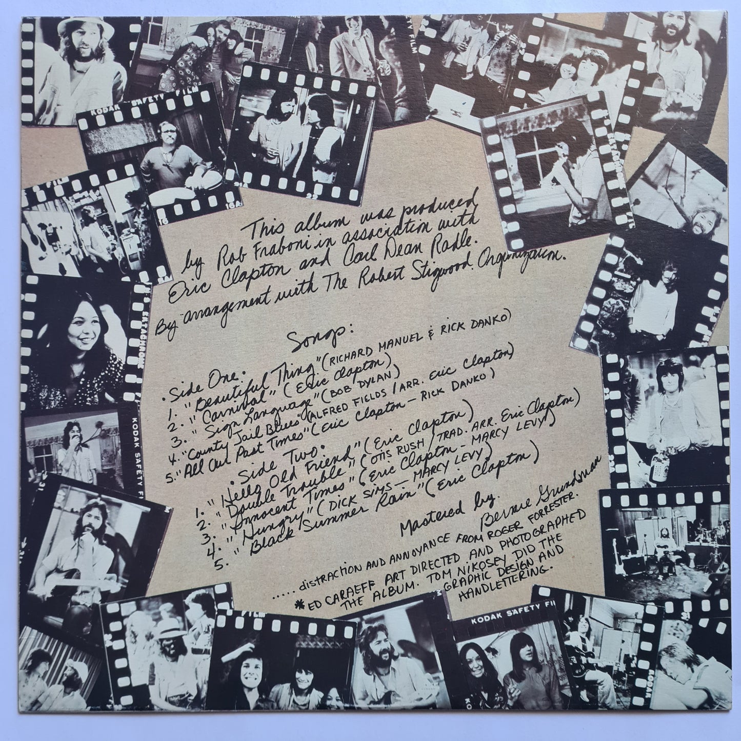 Eric Clapton – No Reason To Cry - 1976 - Vinyl Record LP - Sound Hound Records