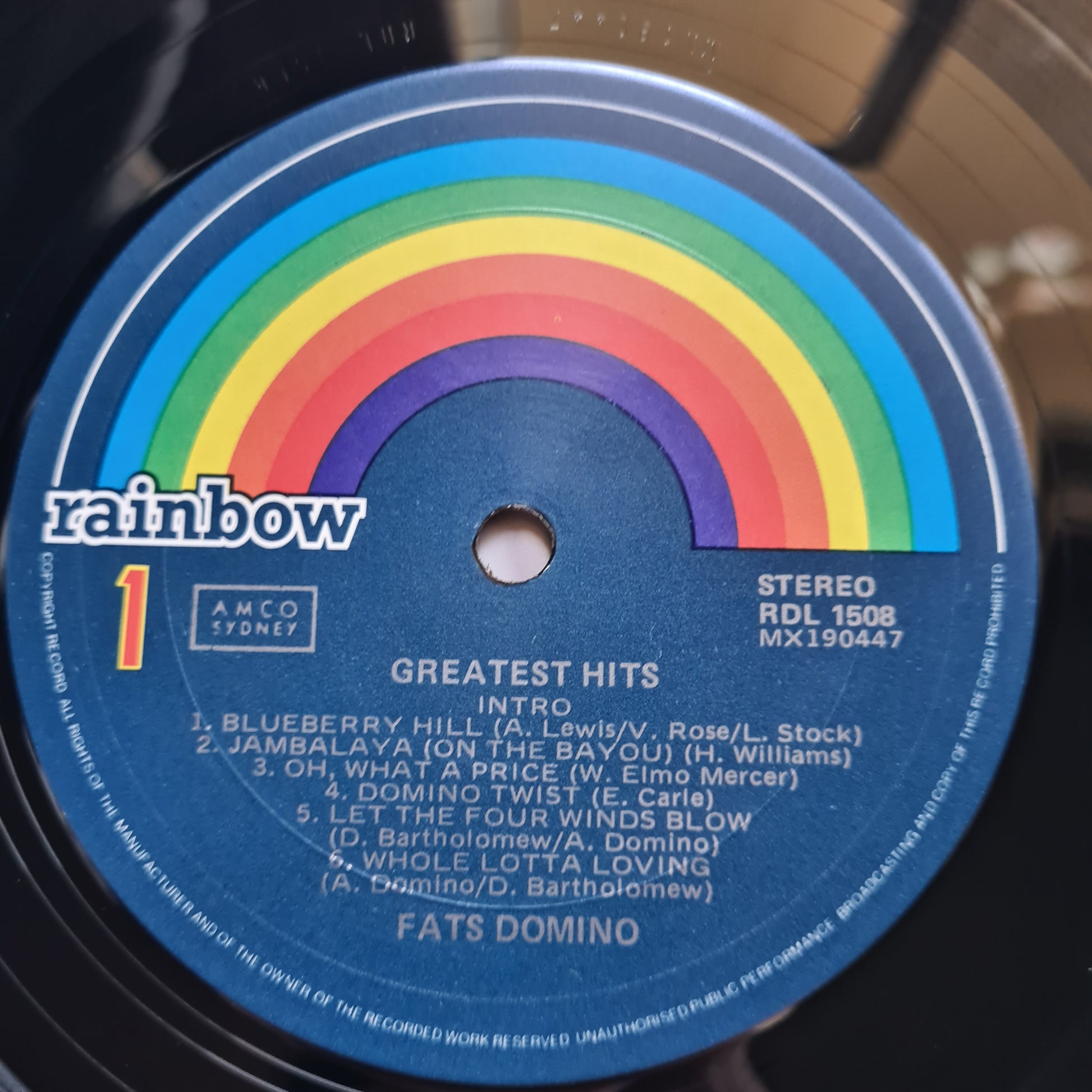 Fats Domino – Greatest Hits - 1979 - Vinyl Record LP - Sound Hound Records