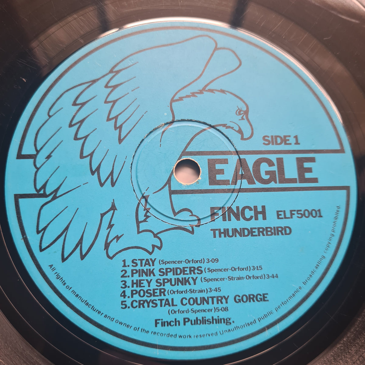 Finch – Thunderbird - 1976 (Oz Hard Rock Gem!) - Vinyl Record LP *Please read description* - Sound Hound Records