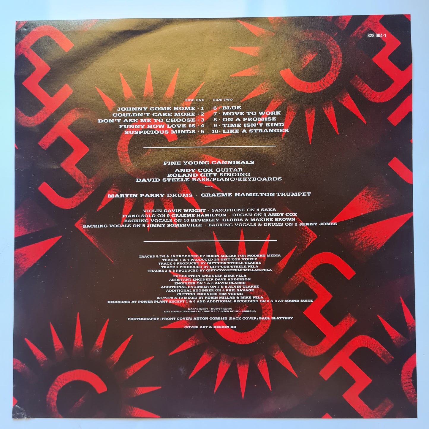 Fine Young Cannibals – Fine Young Cannibals - 1985 - Vinyl Record LP - Sound Hound Records