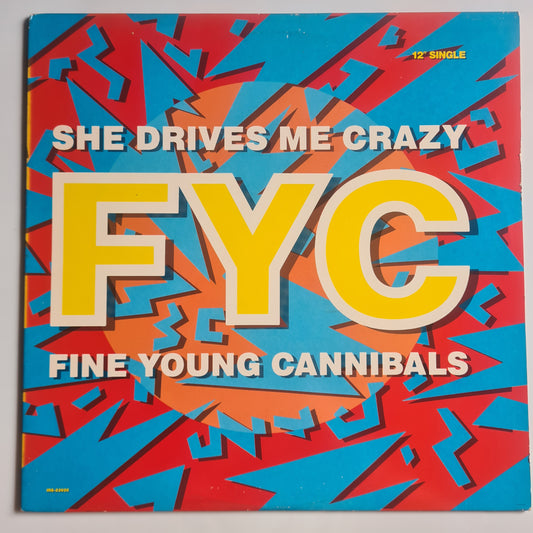 Fine Young Cannibals – She Drives Me Crazy - 1989 - Vinyl Record 12" Single (near mint) - Sound Hound Records