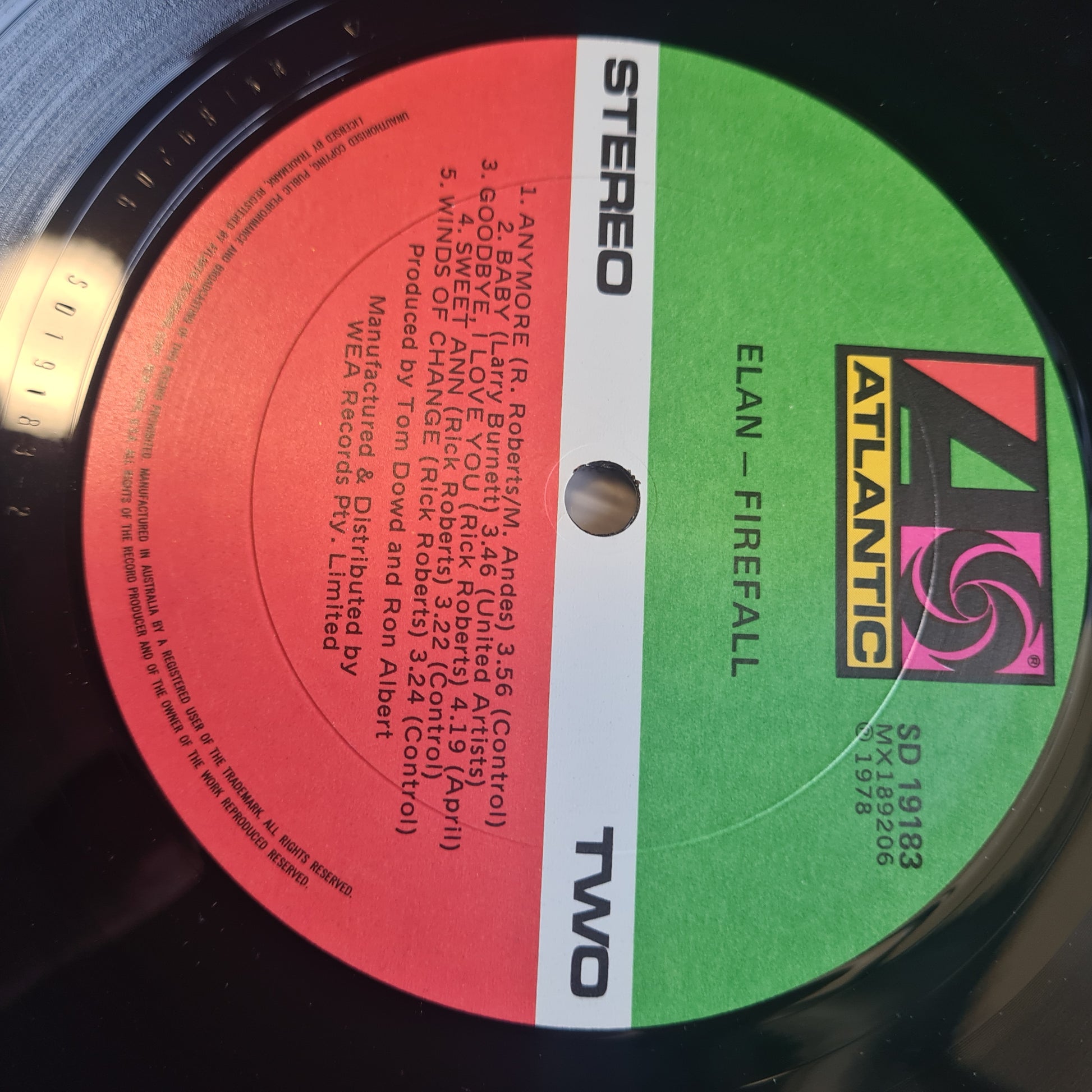 Firefall – Elan - 1978- Vinyl Record LP - Sound Hound Records