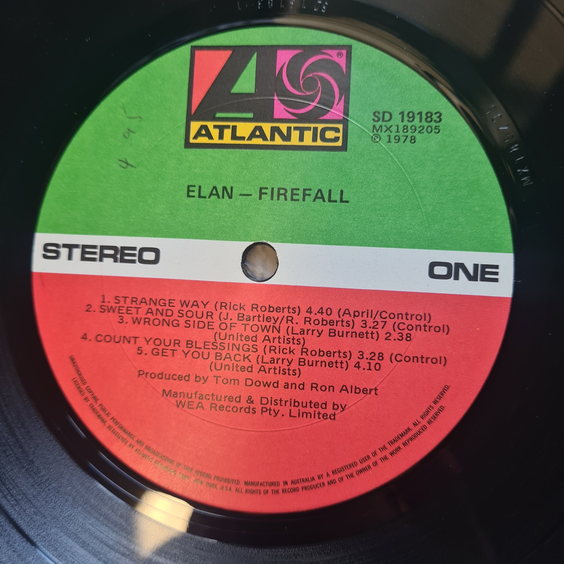 Firefall – Elan - 1978- Vinyl Record LP - Sound Hound Records