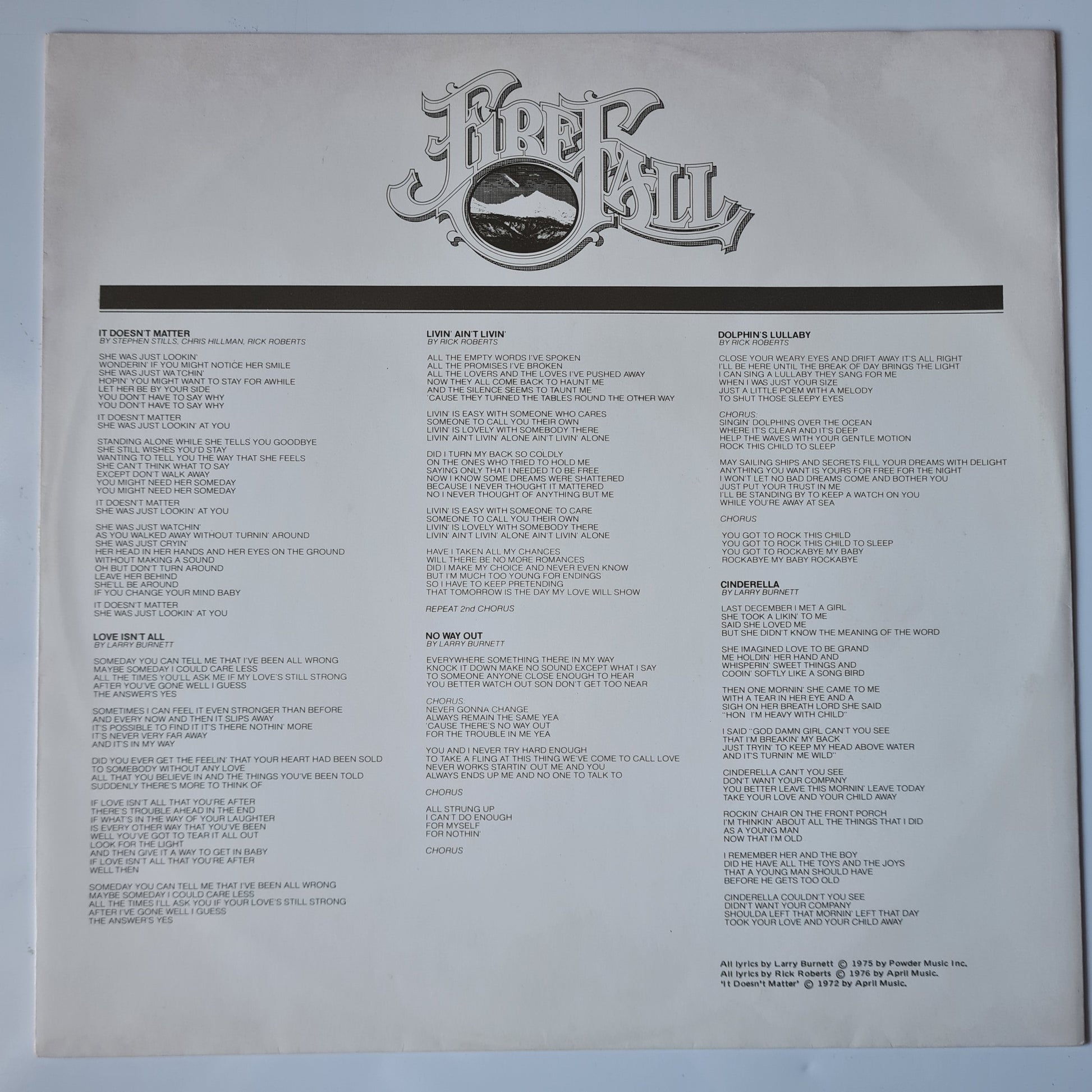 Firefall – Firefall - 1976 - Vinyl Record LP - Sound Hound Records