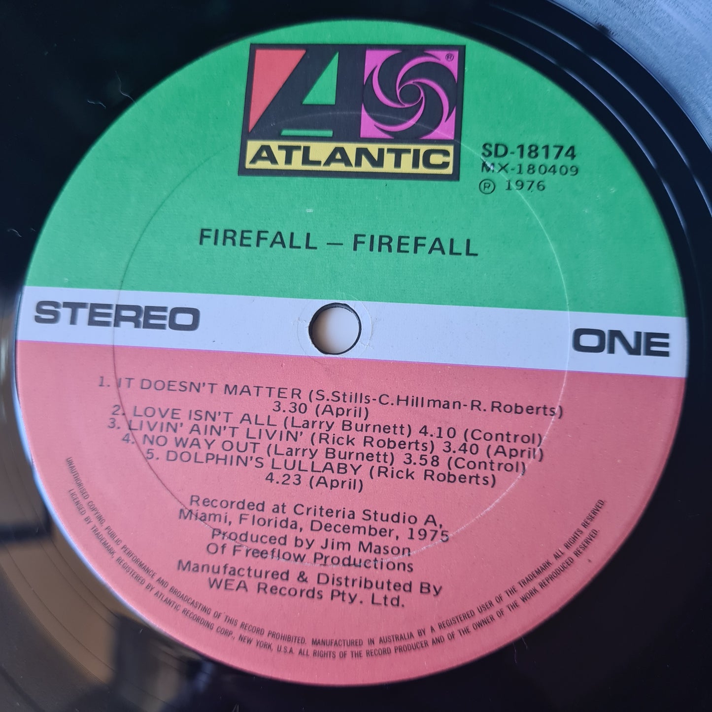 Firefall – Firefall - 1976 - Vinyl Record LP - Sound Hound Records