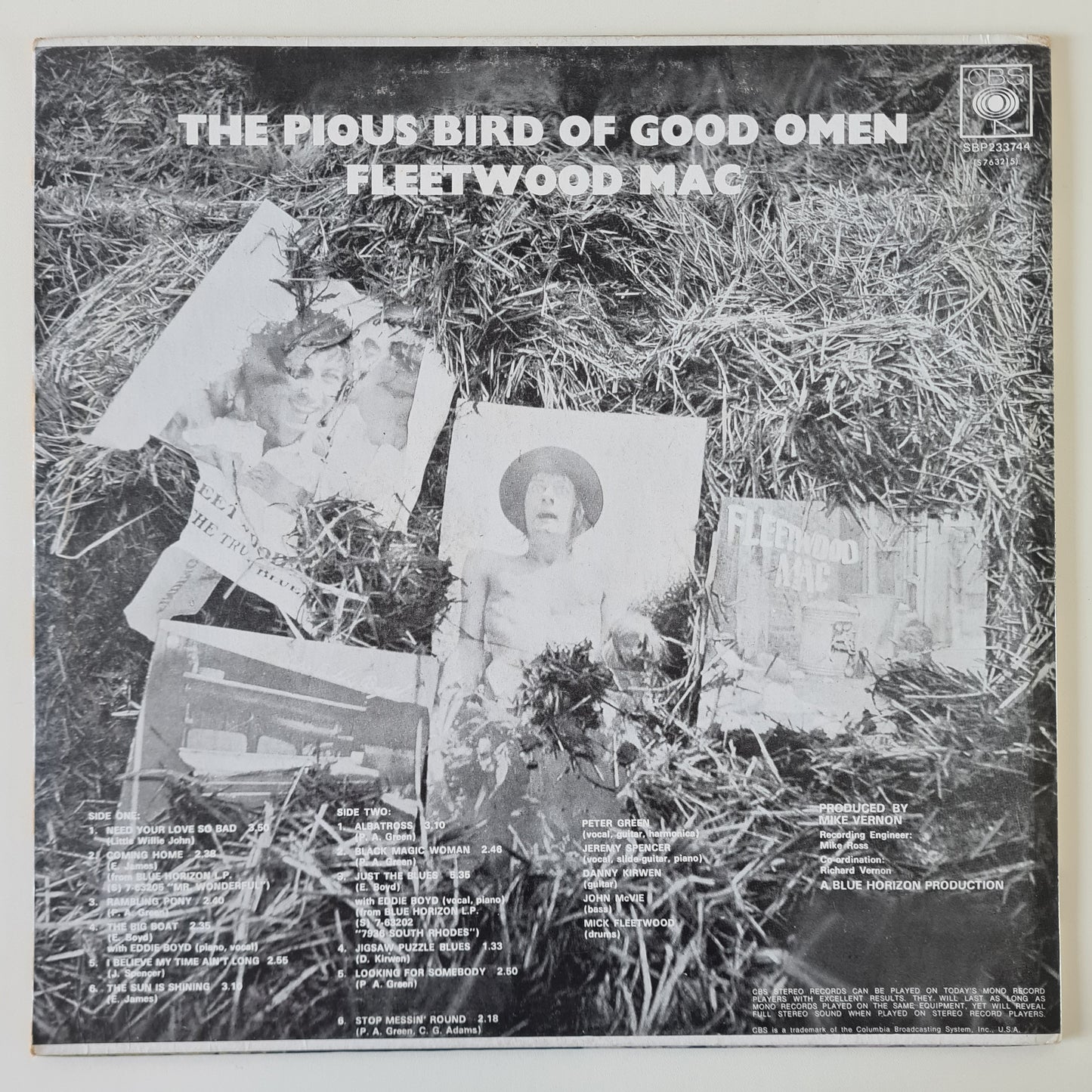 Fleetwood Mac – The Pious Bird Of Good Omen - 1969 - Vinyl Record LP (near mint) - Sound Hound Records