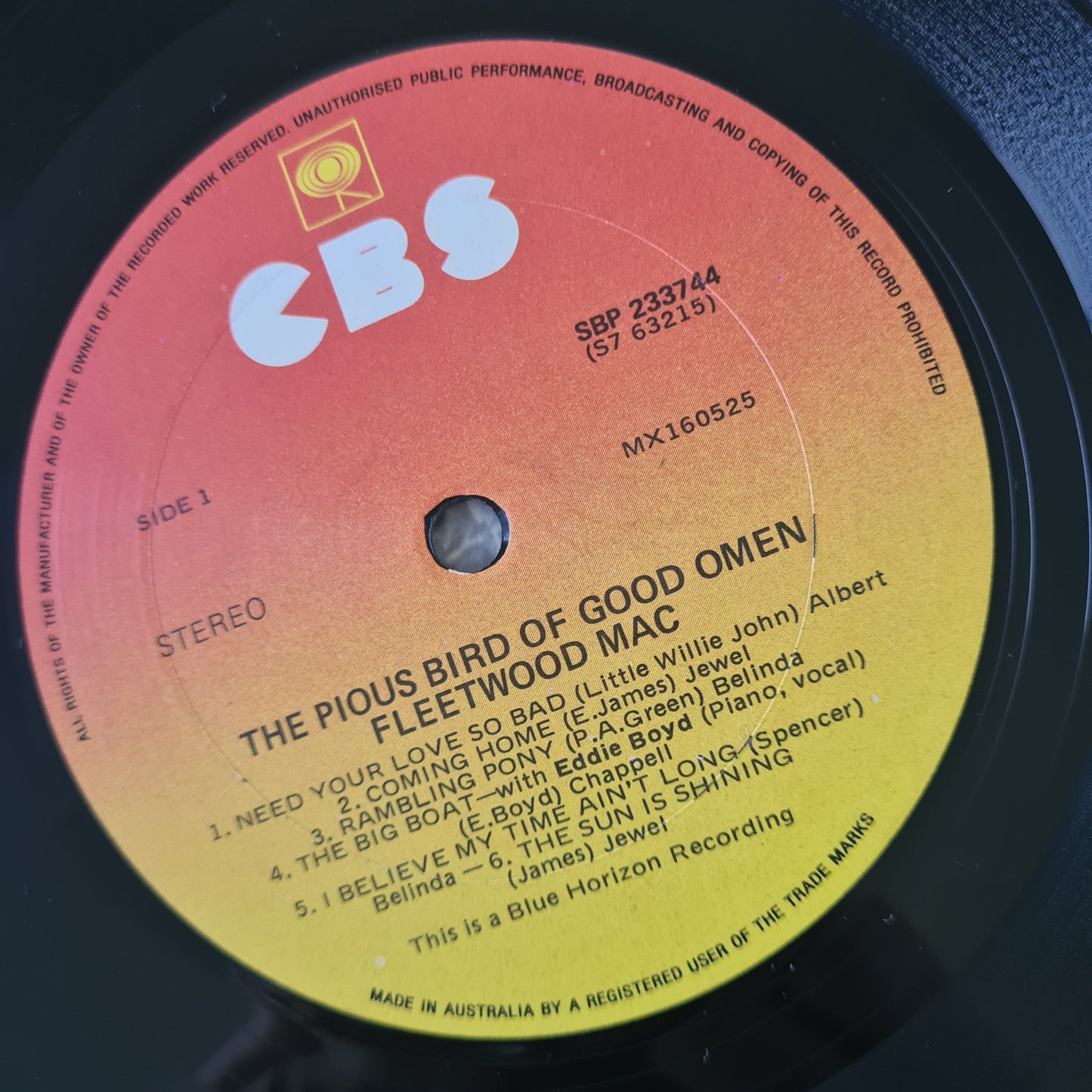 Fleetwood Mac – The Pious Bird Of Good Omen - 1969 - Vinyl Record LP (near mint) - Sound Hound Records
