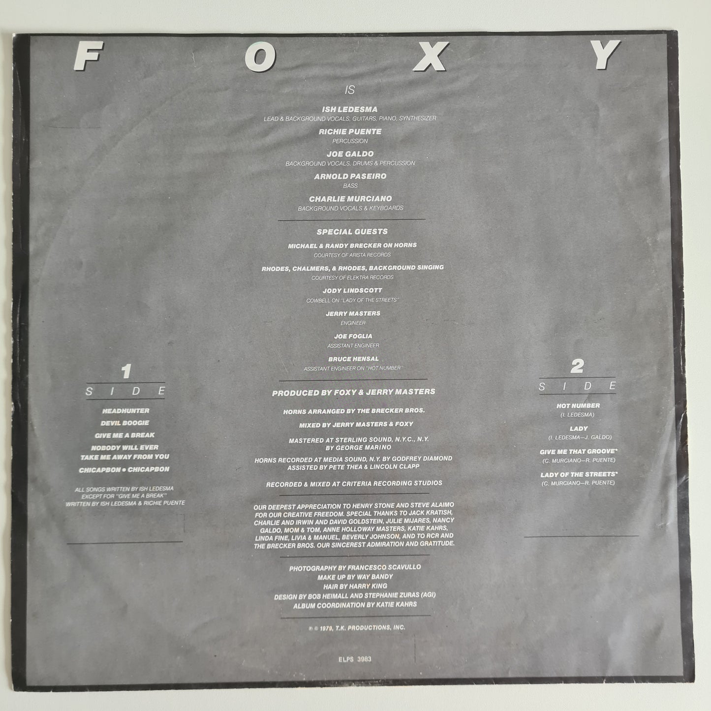 Foxy – Hot Numbers - 1979 - Vinyl Record LP - Sound Hound Records