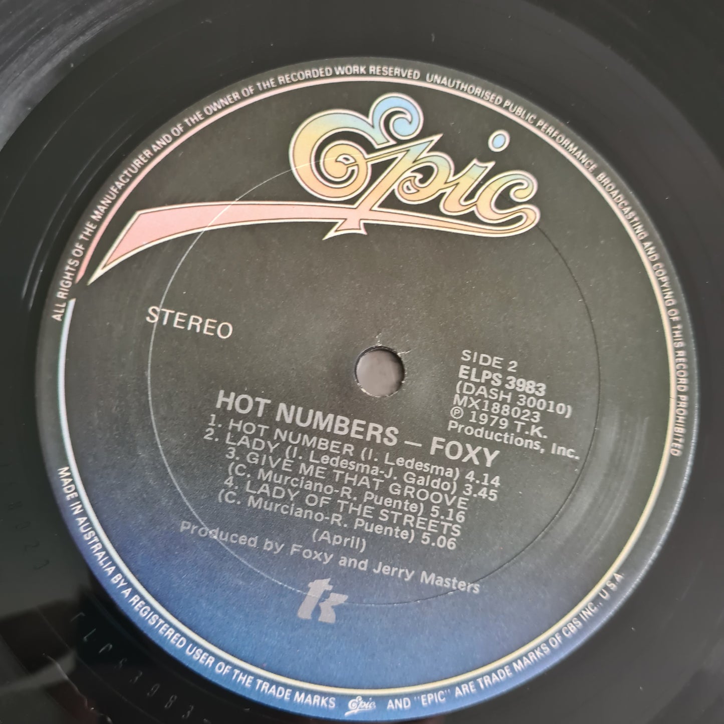 Foxy – Hot Numbers - 1979 - Vinyl Record LP - Sound Hound Records