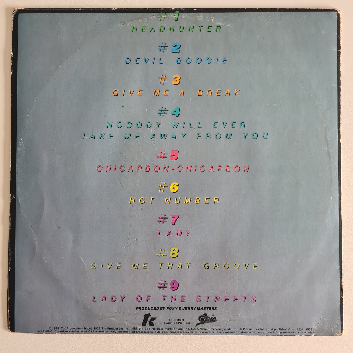 Foxy – Hot Numbers - 1979 - Vinyl Record LP - Sound Hound Records