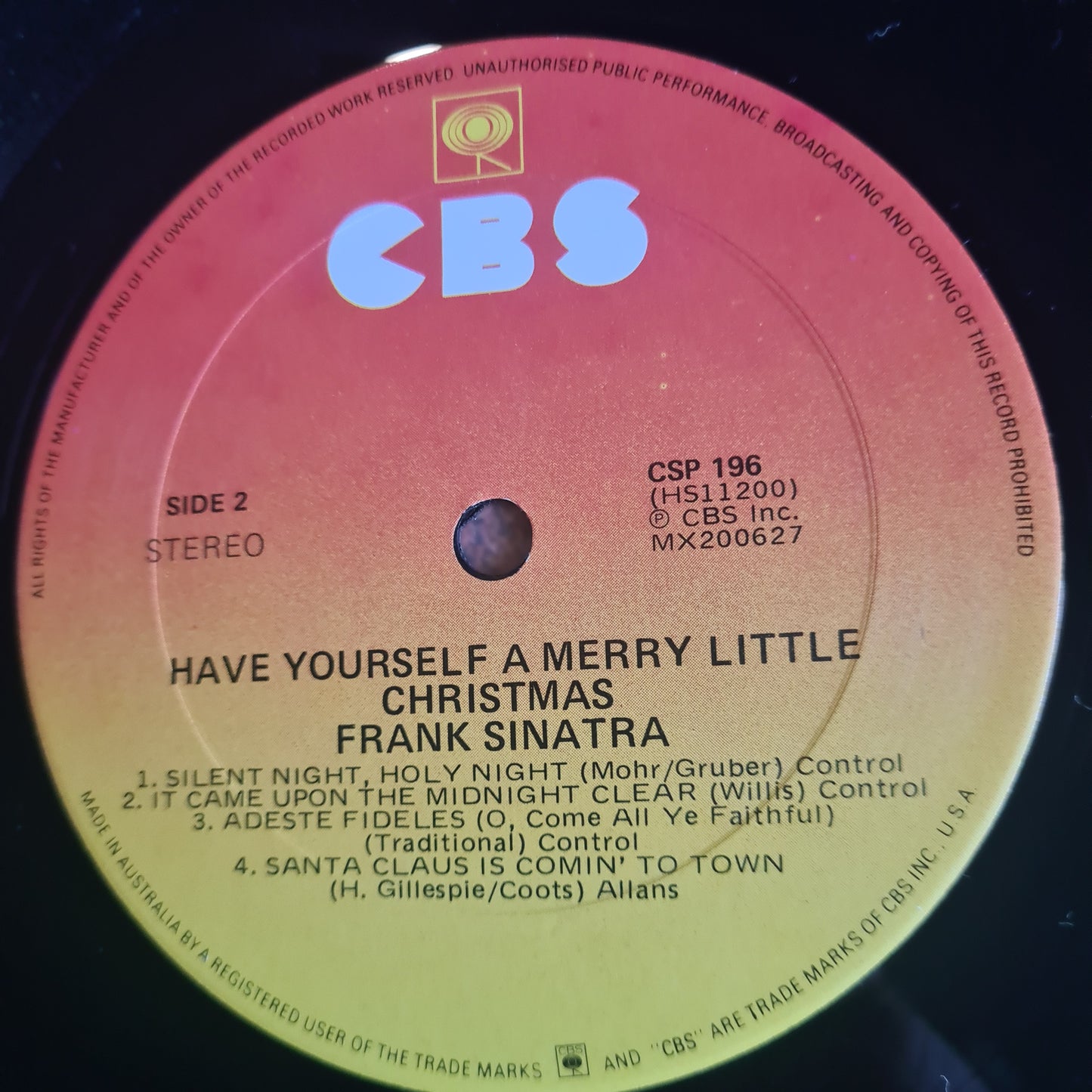 Frank Sinatra – Have Yourself A Merry Little Christmas - 1948 (1970's Australian Pressing) - Vinyl Record LP - Sound Hound Records