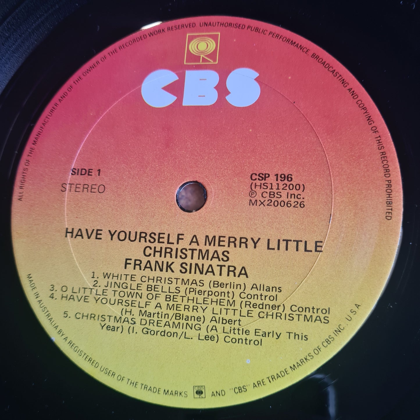 Frank Sinatra – Have Yourself A Merry Little Christmas - 1948 (1970's Australian Pressing) - Vinyl Record LP - Sound Hound Records