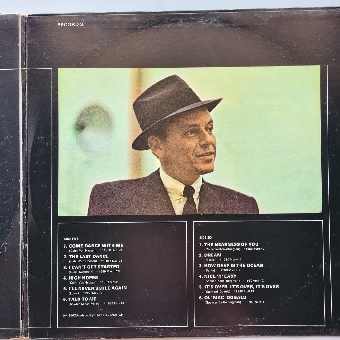 Frank Sinatra – His Greatest Years - 1962 - Vinyl Record 3LP - Sound Hound Records