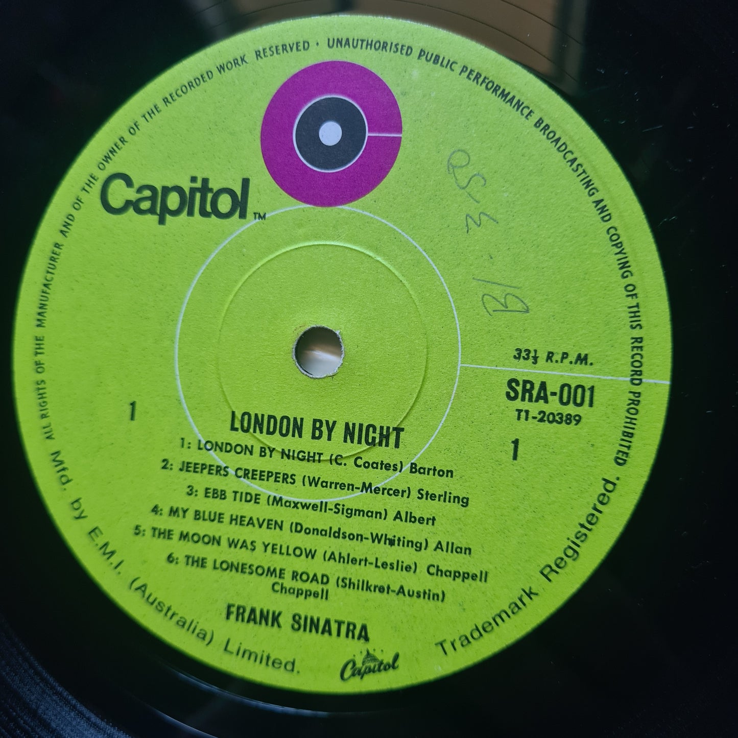 Frank Sinatra – London By Night - 1970 - Vinyl Record LP - Sound Hound Records
