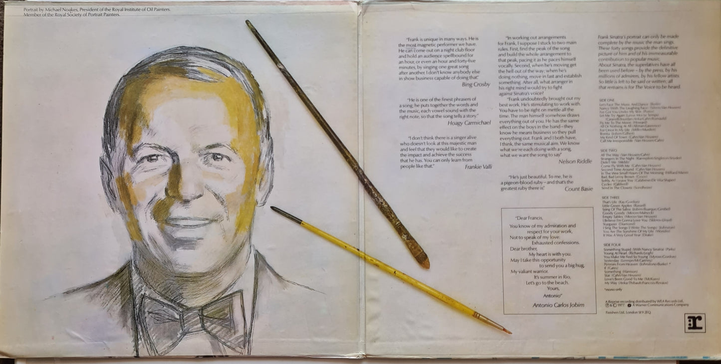 Frank Sinatra – Portrait Of Sinatra: Forty Songs From The Life Of A Man - 1977 - Vinyl Record 2LP - Sound Hound Records