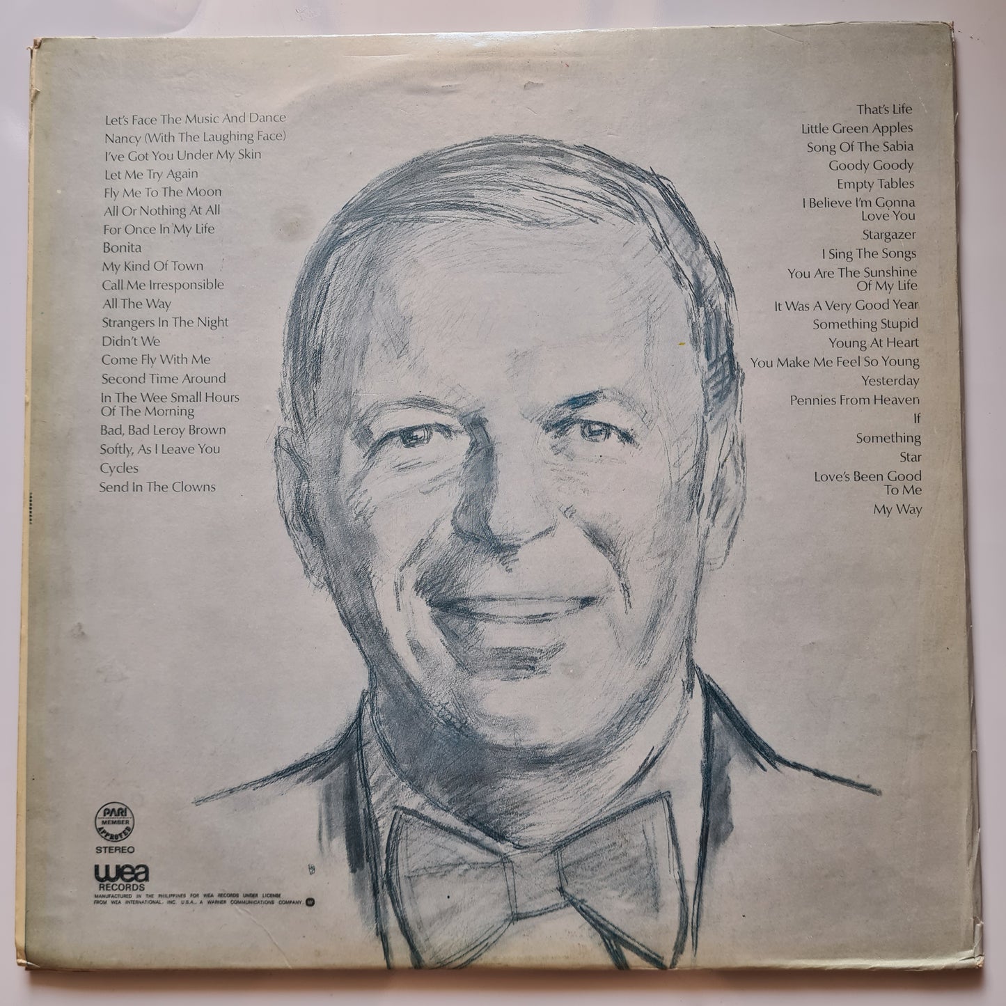 Frank Sinatra – Portrait Of Sinatra: Forty Songs From The Life Of A Man - 1977 - Vinyl Record 2LP - Sound Hound Records