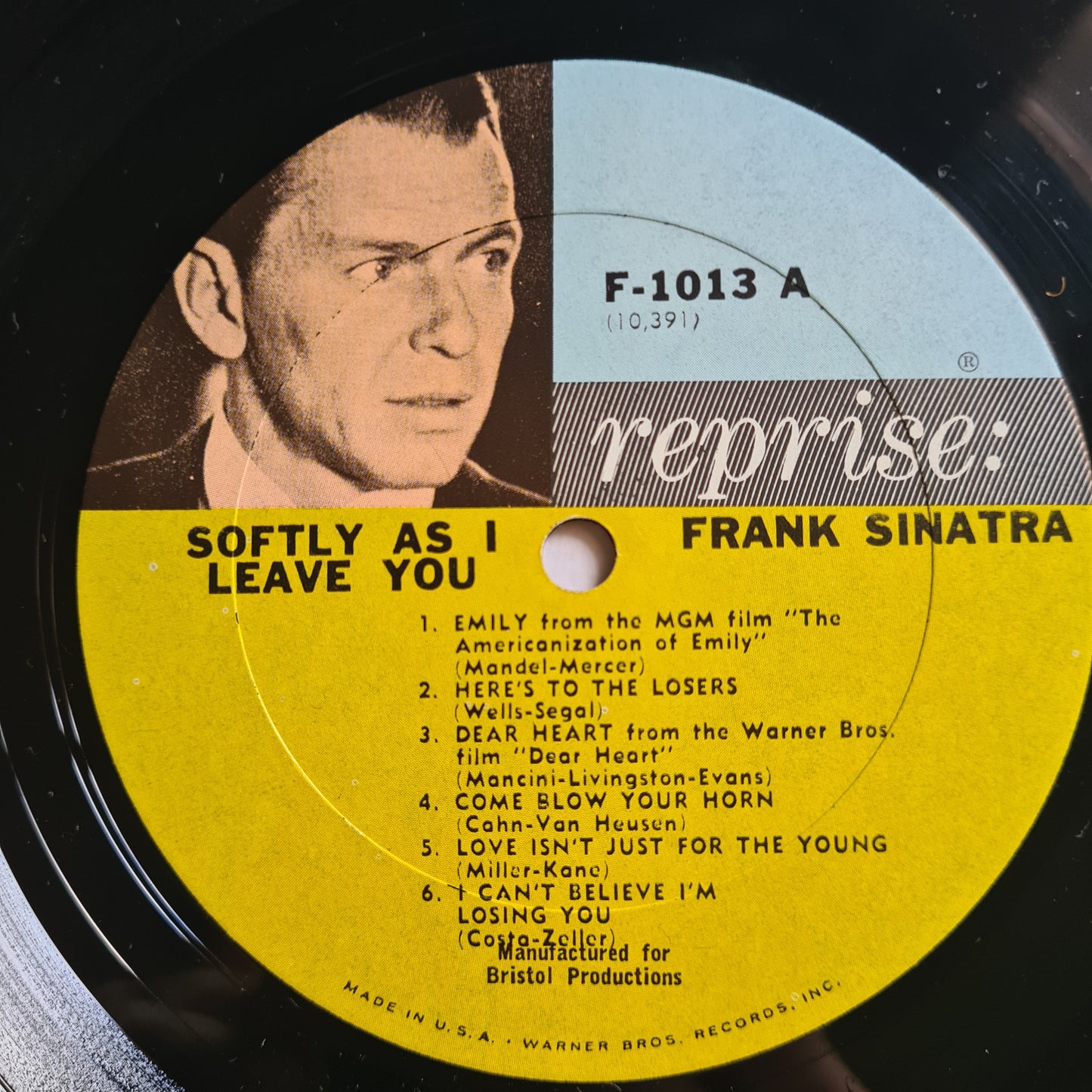 Frank Sinatra – Softly, As I Leave You (MONO) - 1964 - Vinyl Record LP - Sound Hound Records