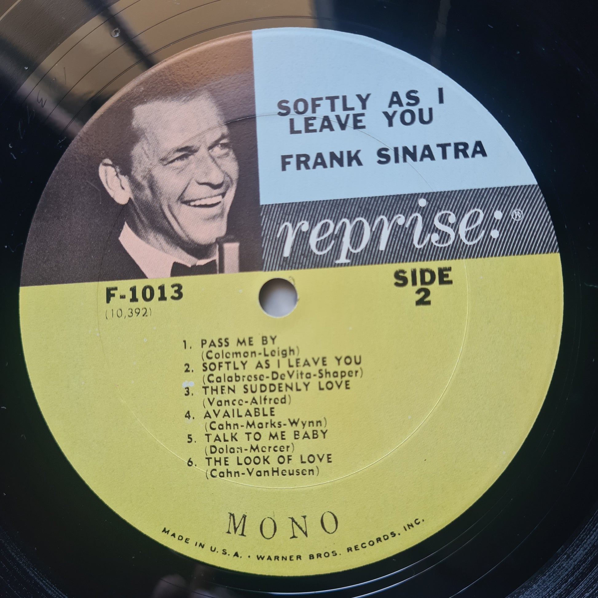 Frank Sinatra – Softly, As I Leave You (MONO) - 1964 - Vinyl Record LP (near mint) - Sound Hound Records