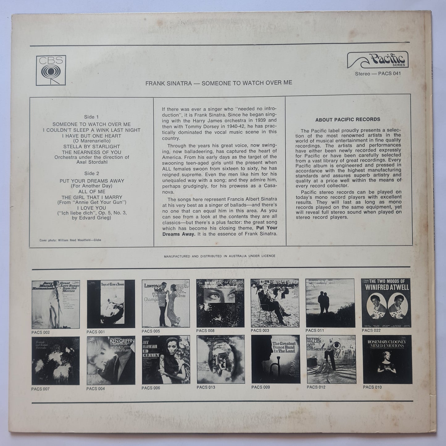 Frank Sinatra – Someone To Watch Over Me - 1968 - Vinyl Record LP (near mint) - Sound Hound Records