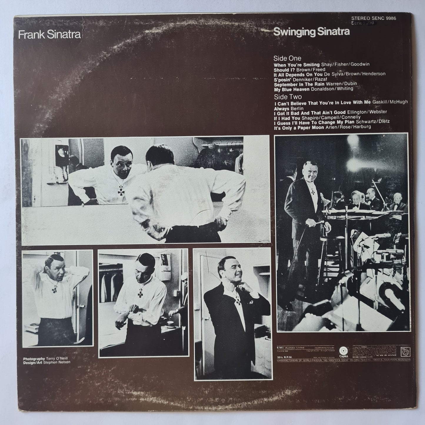 Frank Sinatra – Swinging Sinatra - (Australian Pressing)- Vinyl Record LP (near mint) - Sound Hound Records