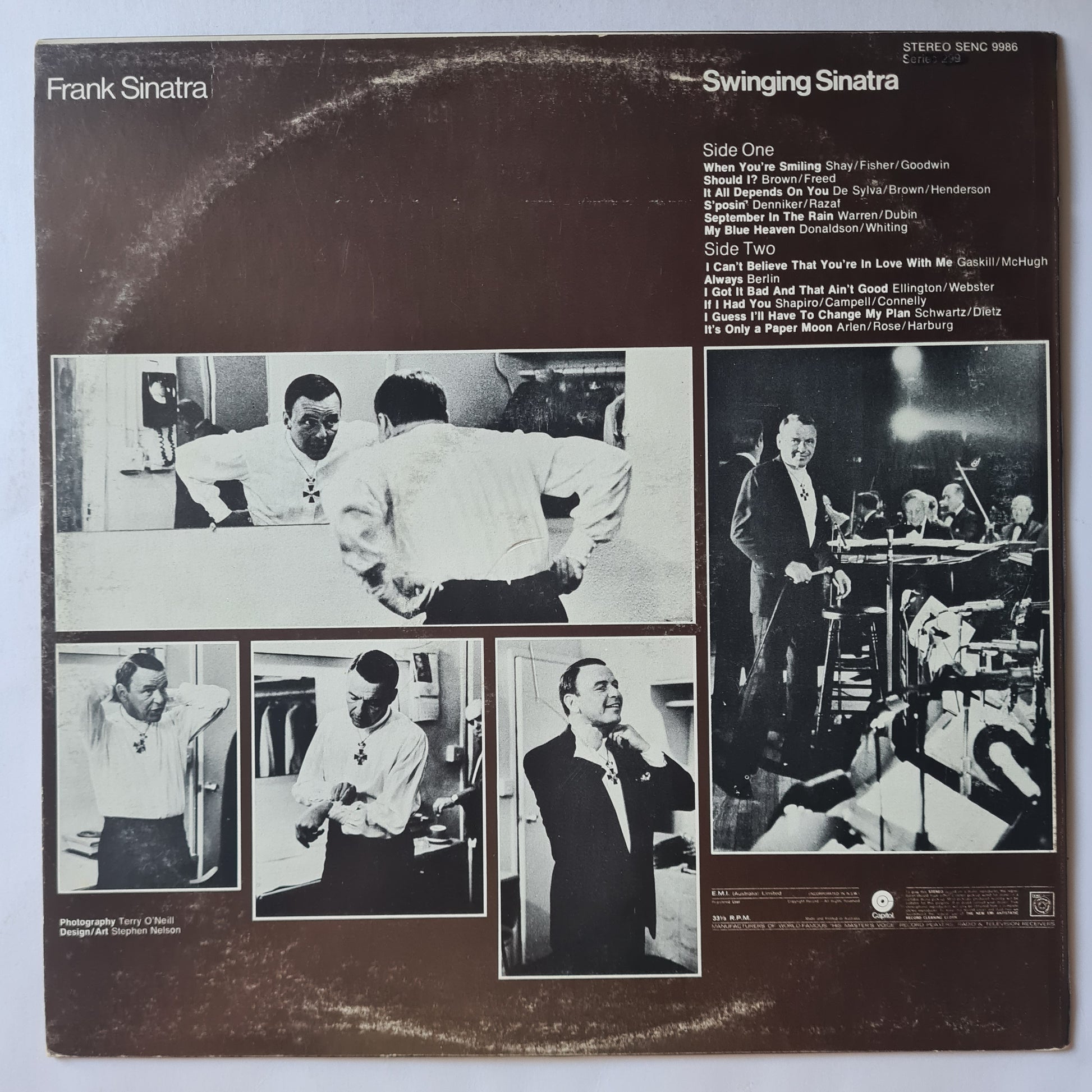 Frank Sinatra – Swinging Sinatra - (Australian Pressing)- Vinyl Record LP (near mint) - Sound Hound Records