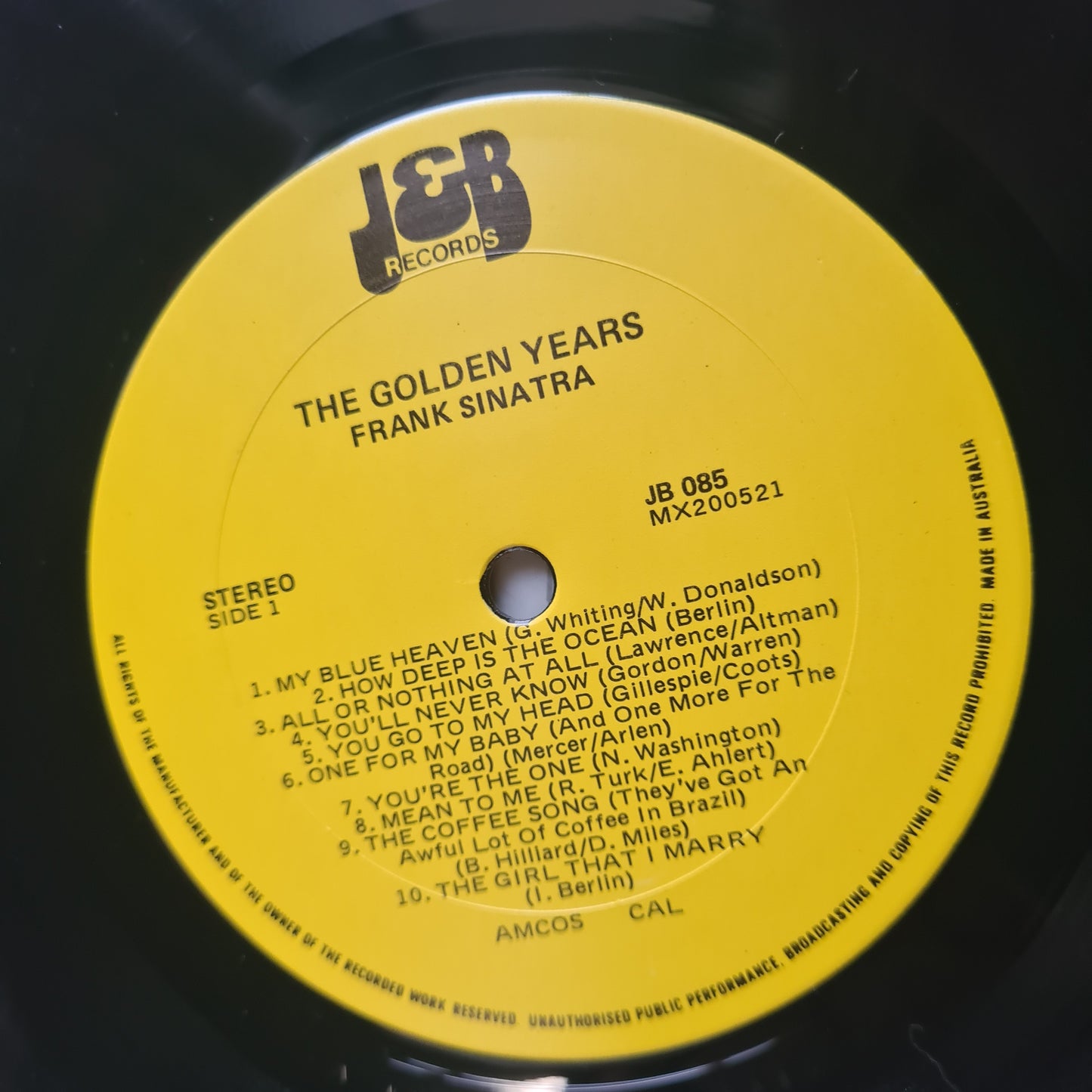 Frank Sinatra – The Golden Years - 1981 - Vinyl Record LP (near mint) - Sound Hound Records