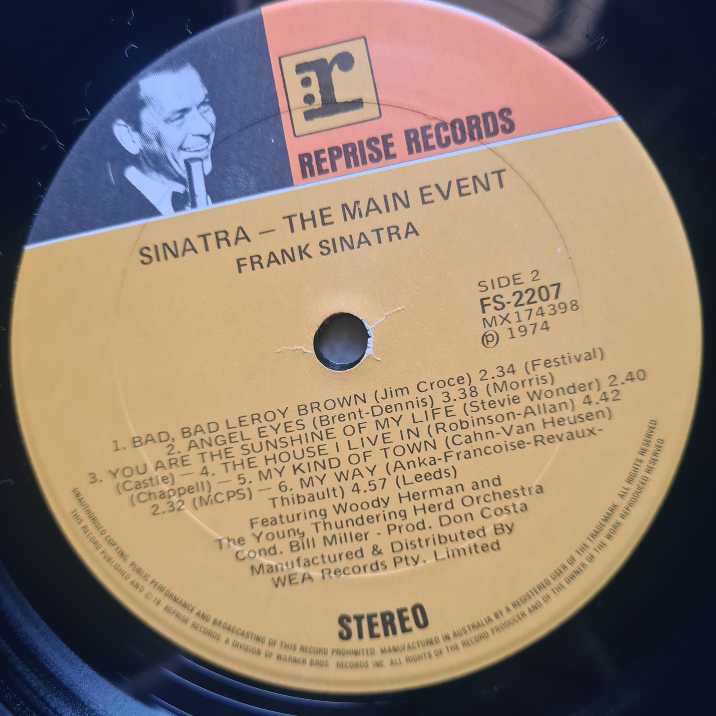 Frank Sinatra – The Main Event (Live at Madison Square Garden) - 1974 - Vinyl Record LP (near mint) - Sound Hound Records