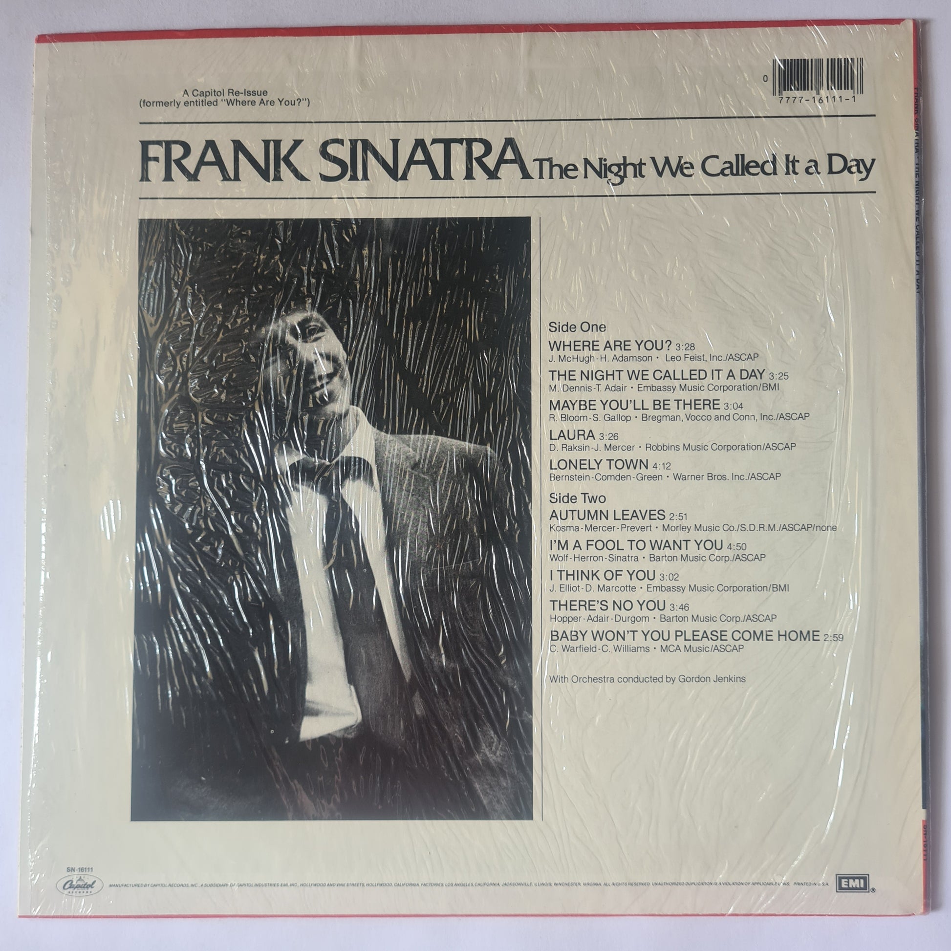 Frank Sinatra – The Night We Called It A Day - 1979 - Vinyl Record LP (near mint) - Sound Hound Records